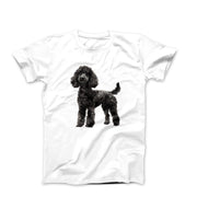 Black Poodle Illustration T-shirt - Pets & Animals - Harvey Ltd