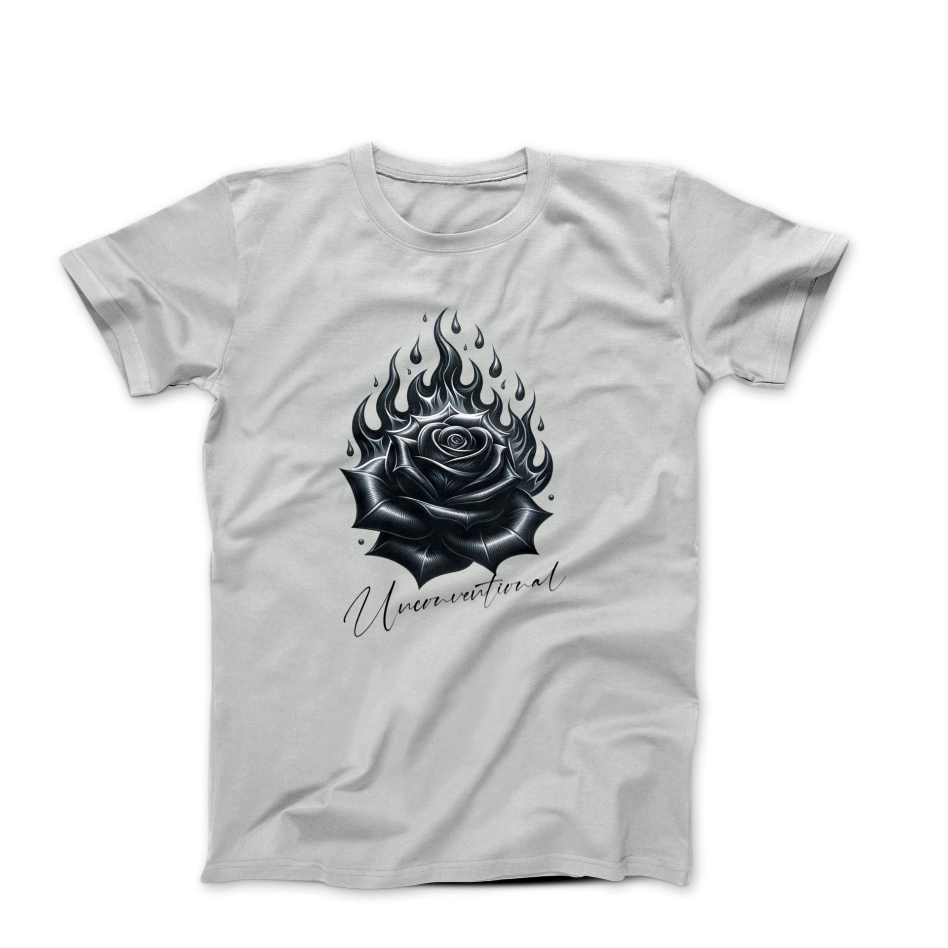 Black Rose Unconventional Illustration T-shirt - Movies, TV & Others - Harvey Ltd