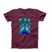Blue Peacock Graphic Art T-shirt - Comics, Movies & Music - Harvey Ltd