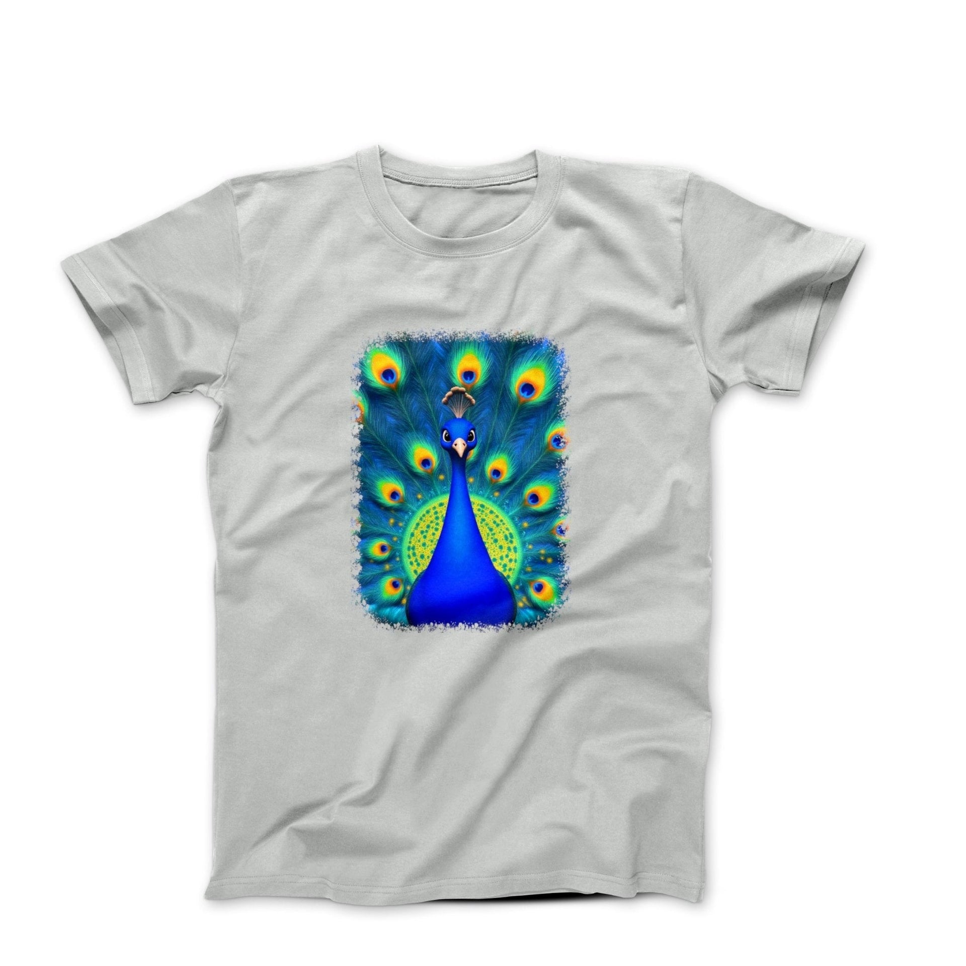 Blue Peacock Graphic Art T-shirt - Comics, Movies & Music - Harvey Ltd