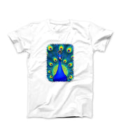 Blue Peacock Graphic Art T-shirt - Comics, Movies & Music - Harvey Ltd
