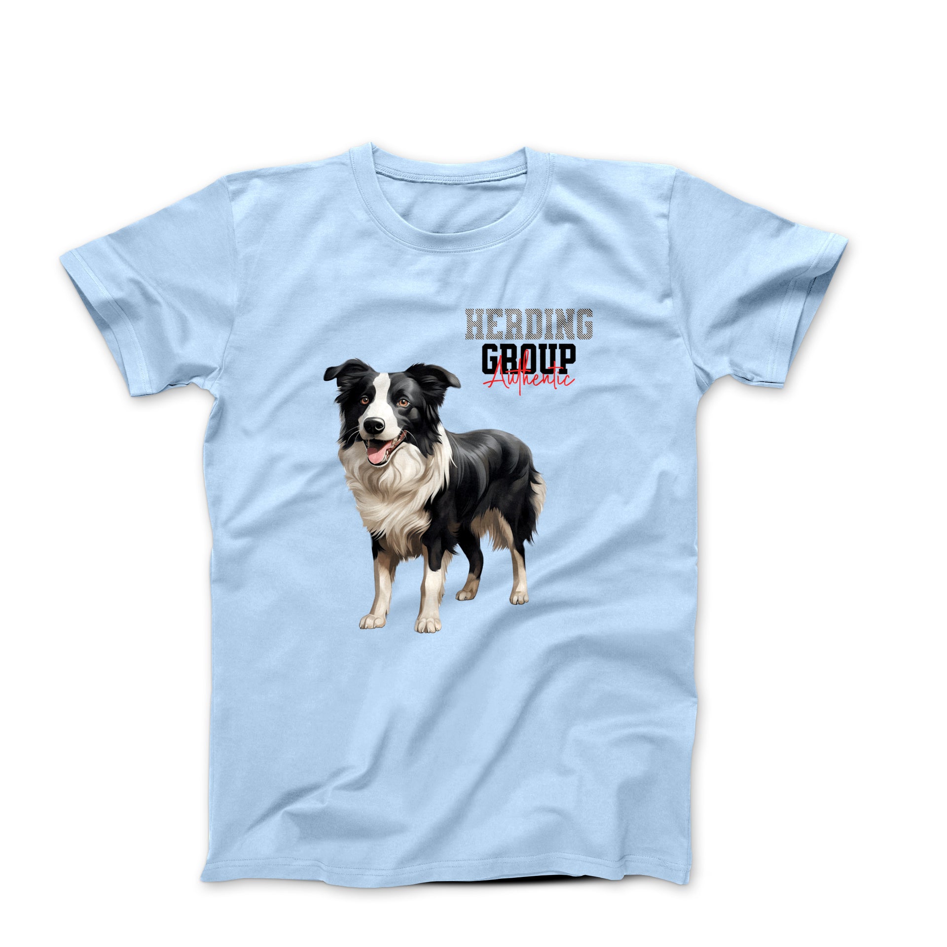 Border Collie Illustration T-shirt- Pets - Harvey Ltd