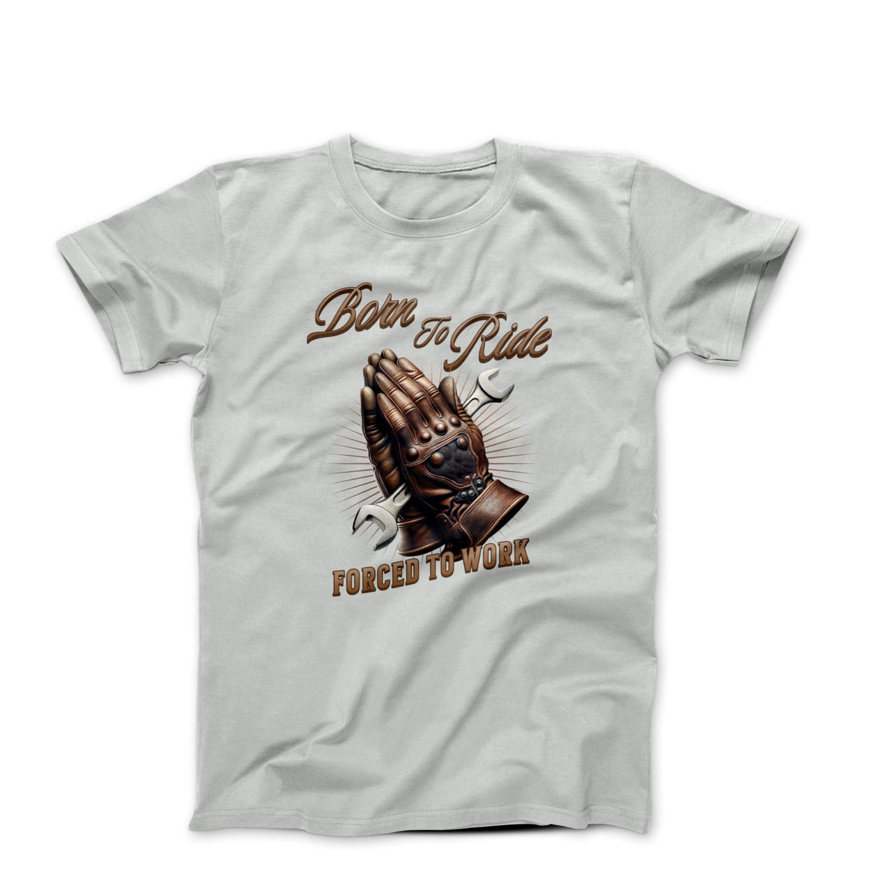 Born To Ride, Forced To Work Illustration T-shirt - Cars, Trucks & Cycles - Harvey Ltd