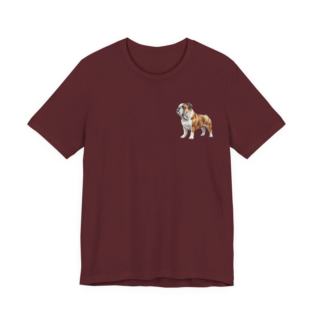 Bulldog Illustration 2 - sided Print T-shirt - Pets & Animals - Harvey Ltd