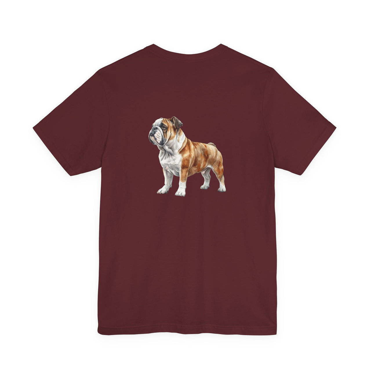 Bulldog Illustration 2 - sided Print T-shirt - Pets & Animals - Harvey Ltd