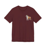 Bulldog Illustration Front & Back Printed T-shirt - Pets & Animals - Harvey Ltd
