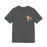 Bulldog Illustration Front & Back Printed T-shirt - Pets & Animals - Harvey Ltd