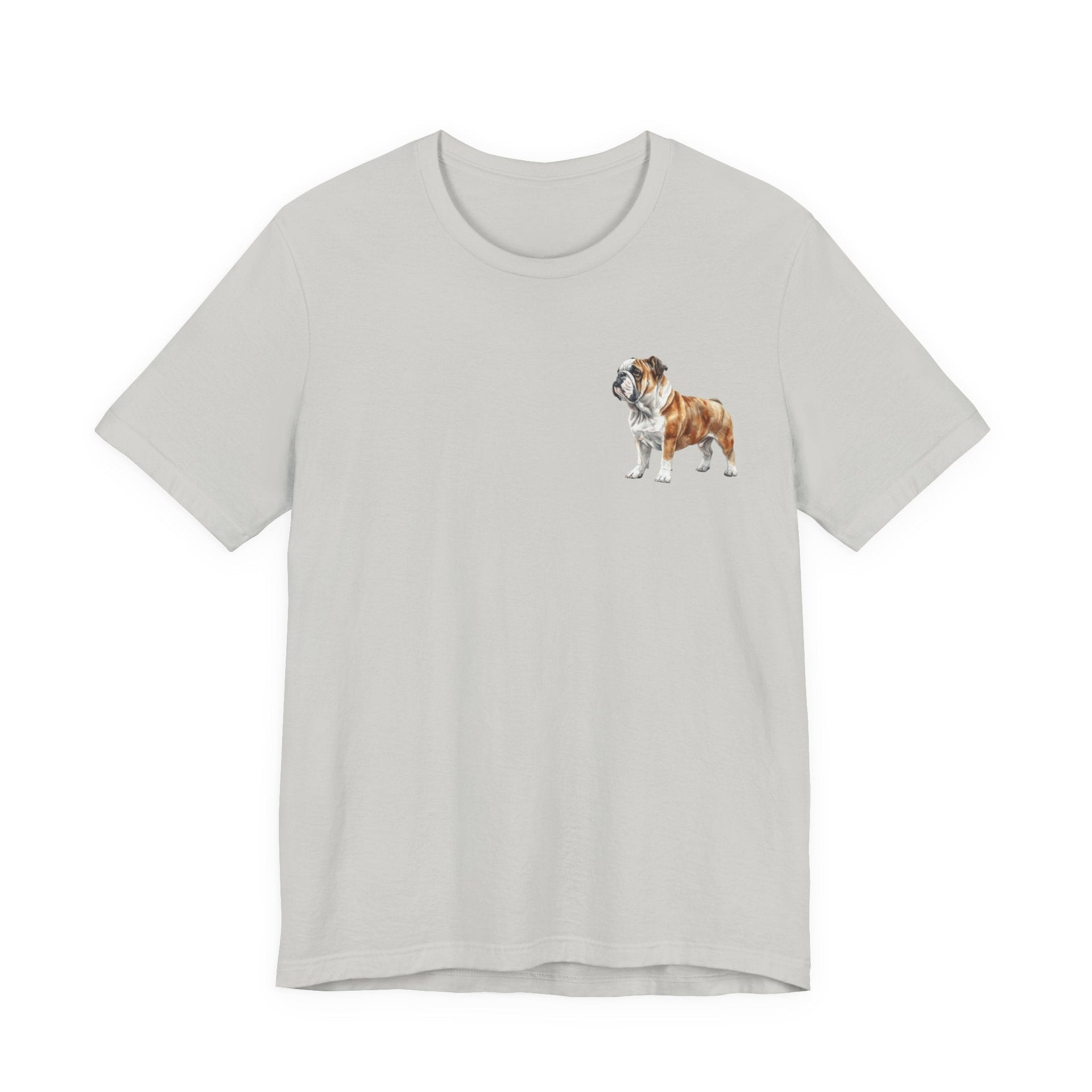 Bulldog Illustration Front & Back Printed T-shirt - Pets & Animals - Harvey Ltd