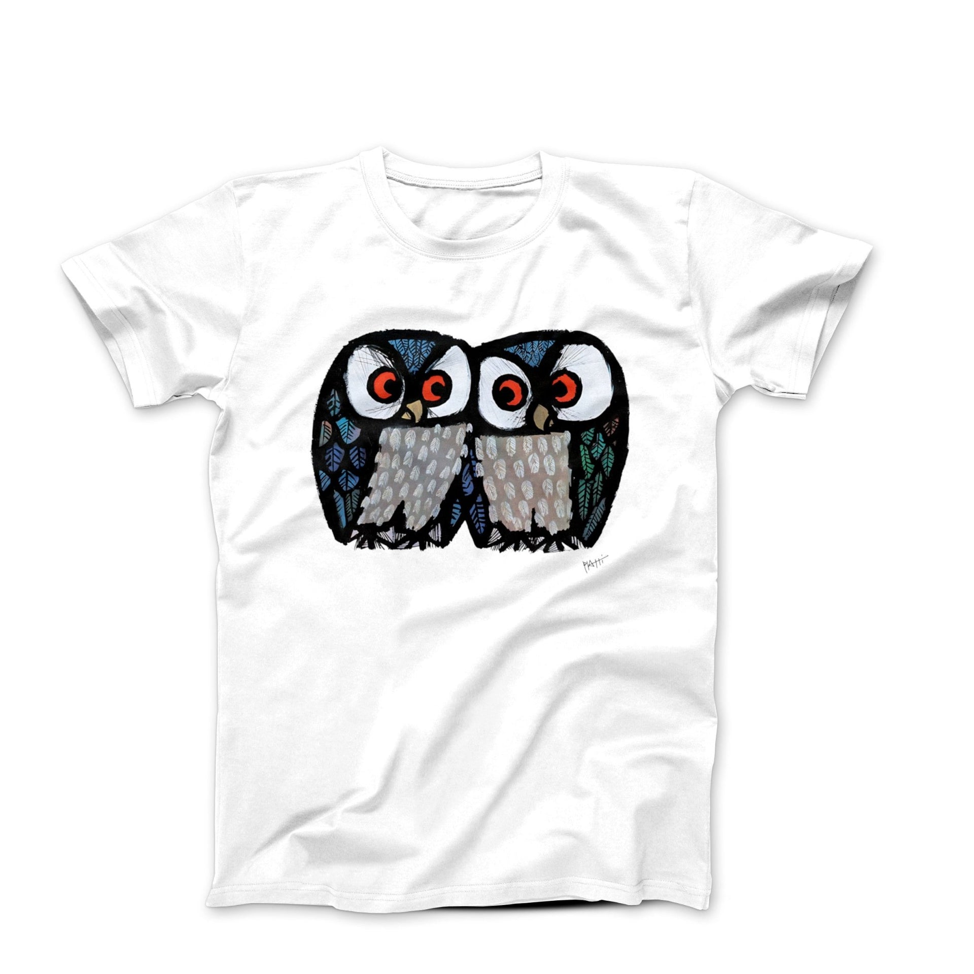 Celestino Piatti The Happy Owls (1964) Art T - shirt - Clothing - Harvey Ltd