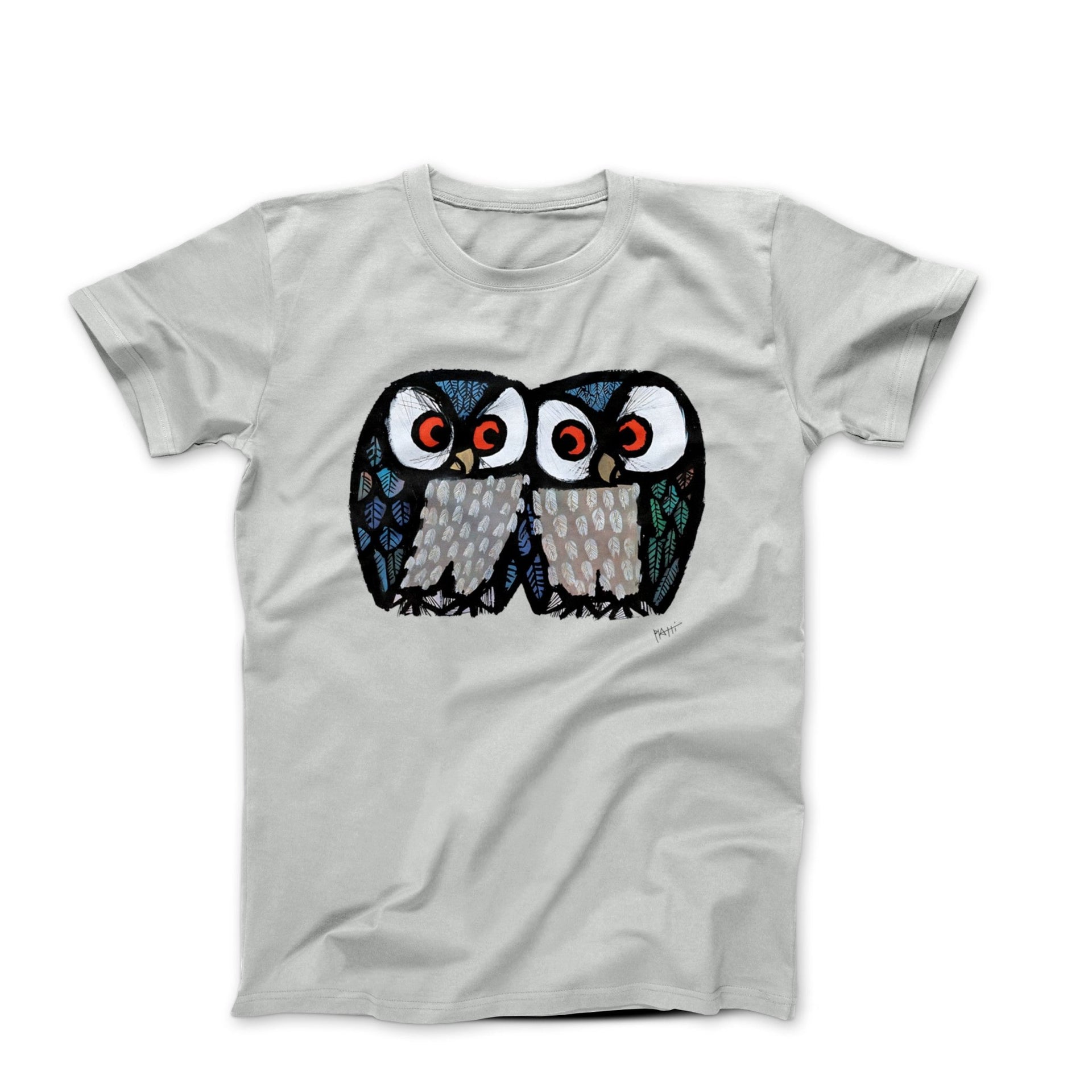 Celestino Piatti The Happy Owls (1964) Art T - shirt - Clothing - Harvey Ltd