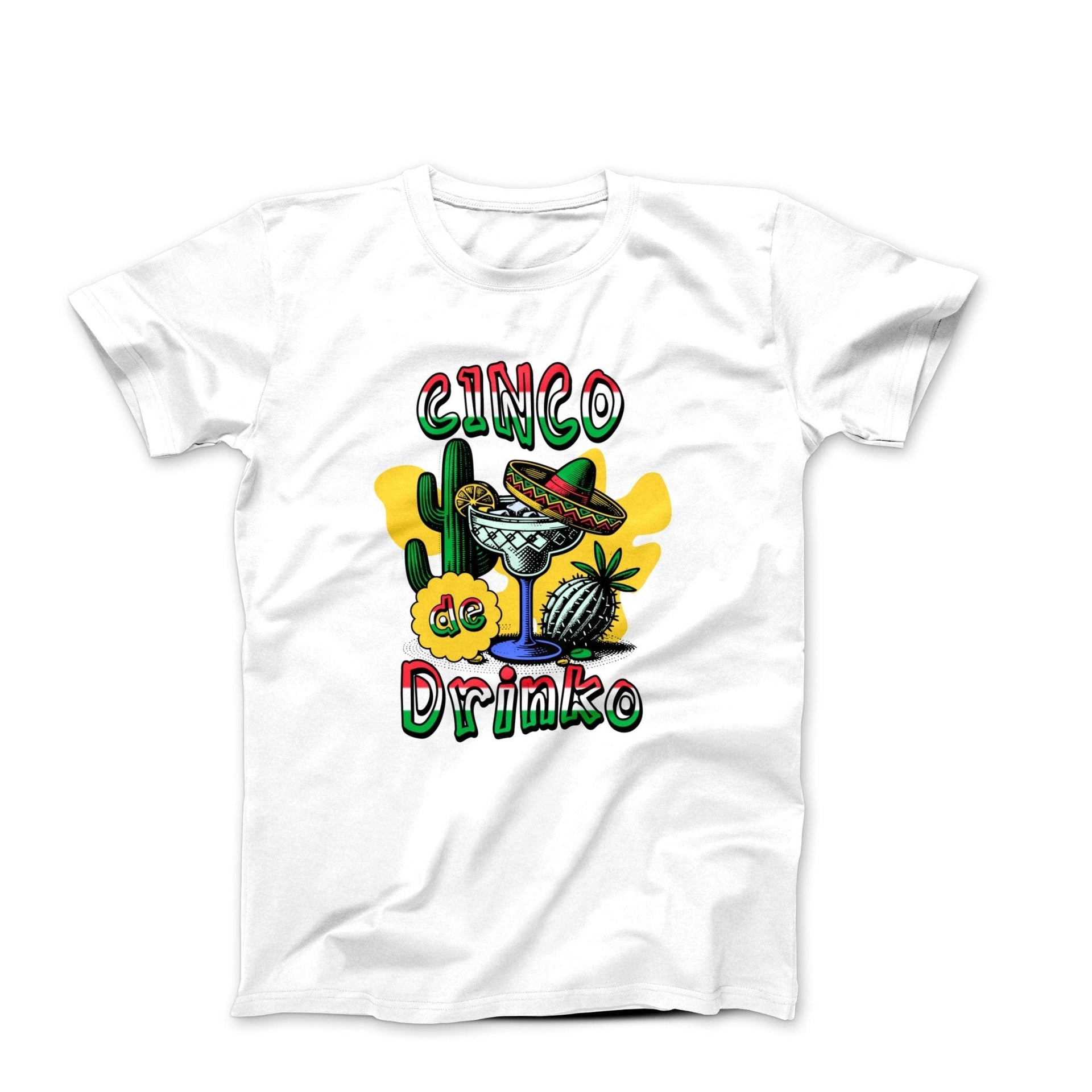 Cinco de Drinko Illustration T-shirt - Humorous, Lifestyle & Others - Harvey Ltd