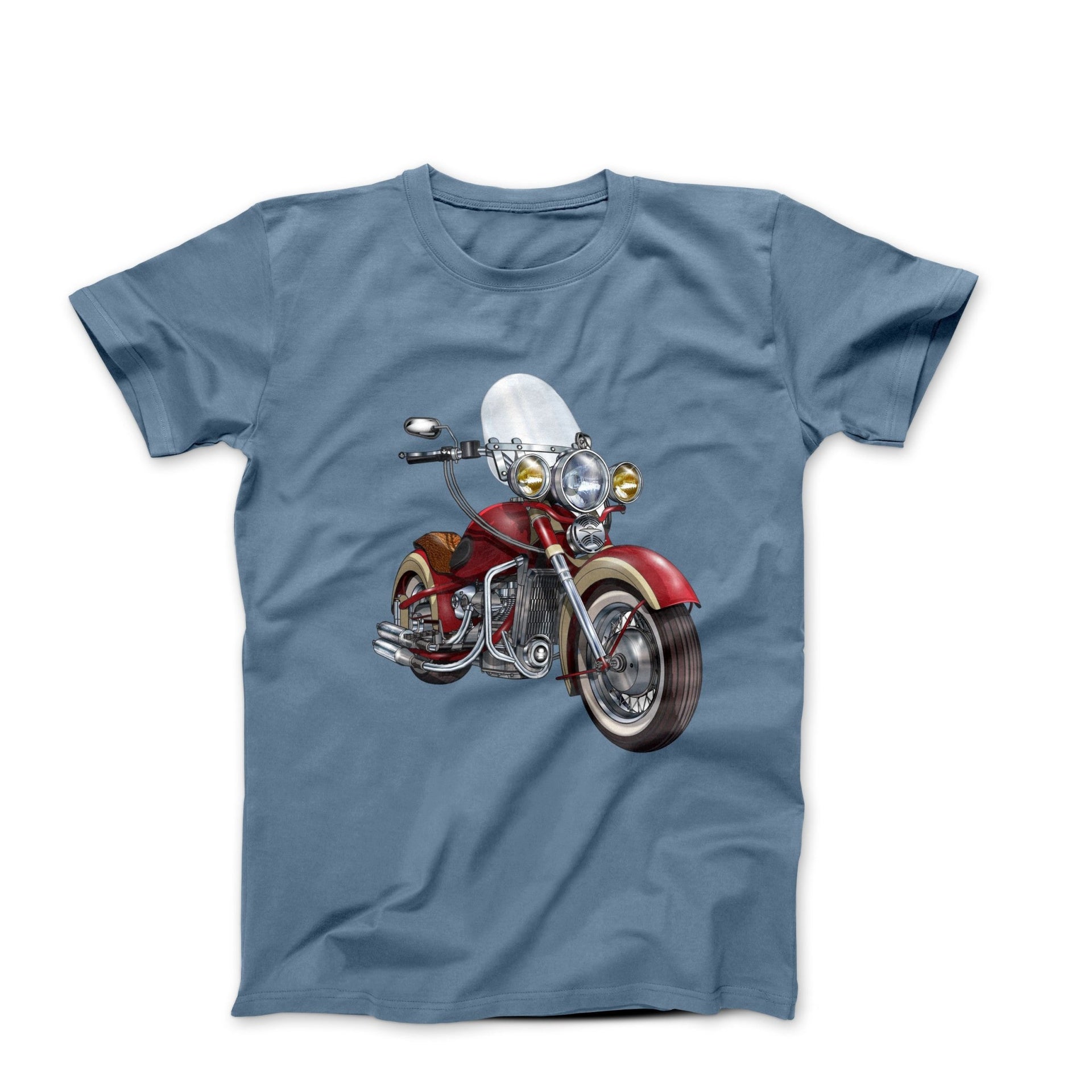 Classic Custom Motorcycle Artwork T - shirt - Clothing - Harvey Ltd