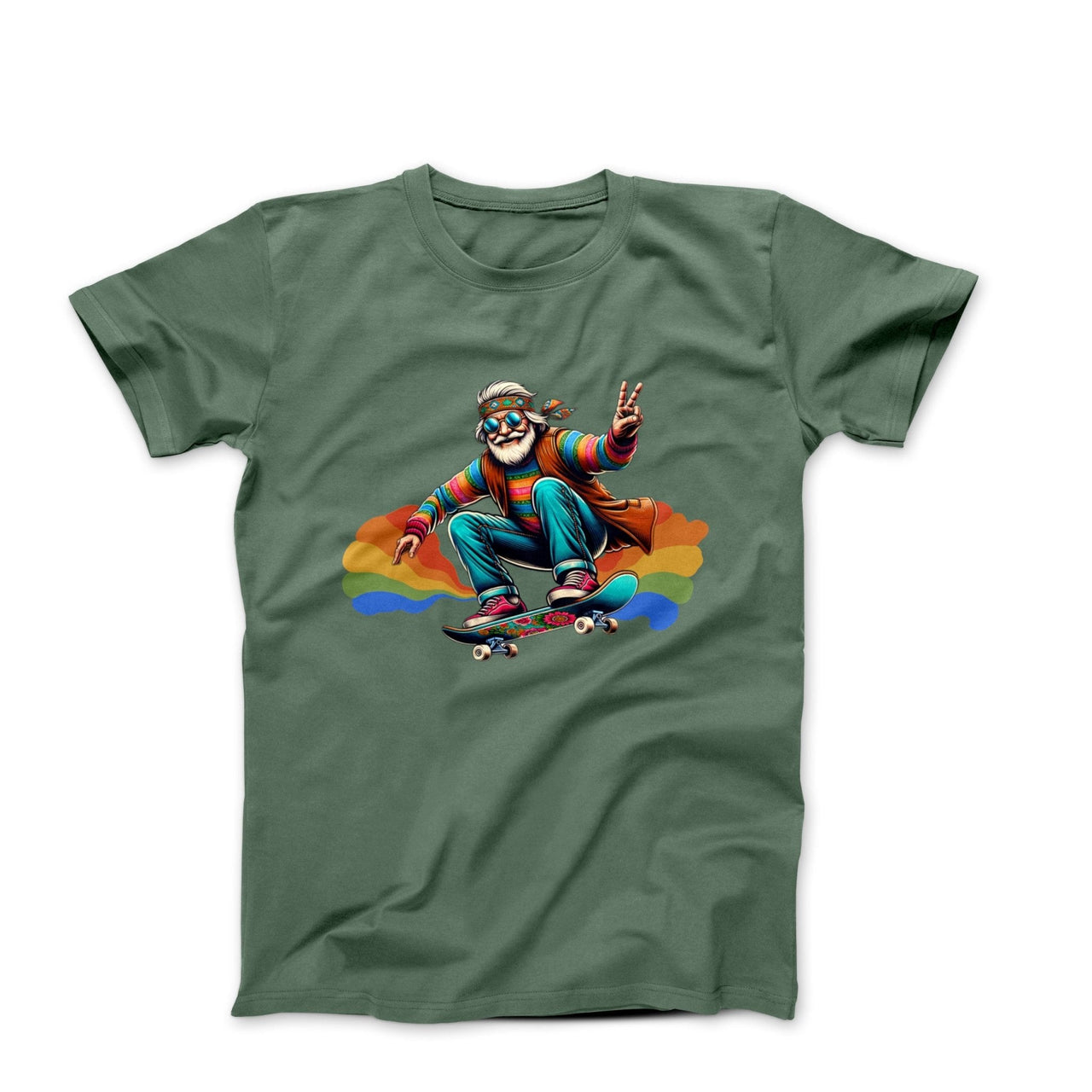 Cool Old Guy Illustration T-shirt - Humorous, Lifestyle & Others - Harvey Ltd