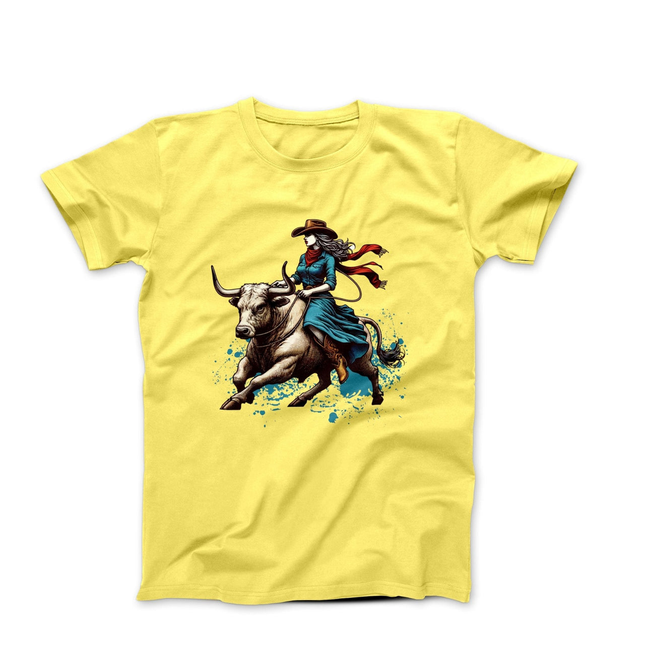 Cowgirl Pride Illustration T-shirt - Americana & Patriotic - Harvey Ltd