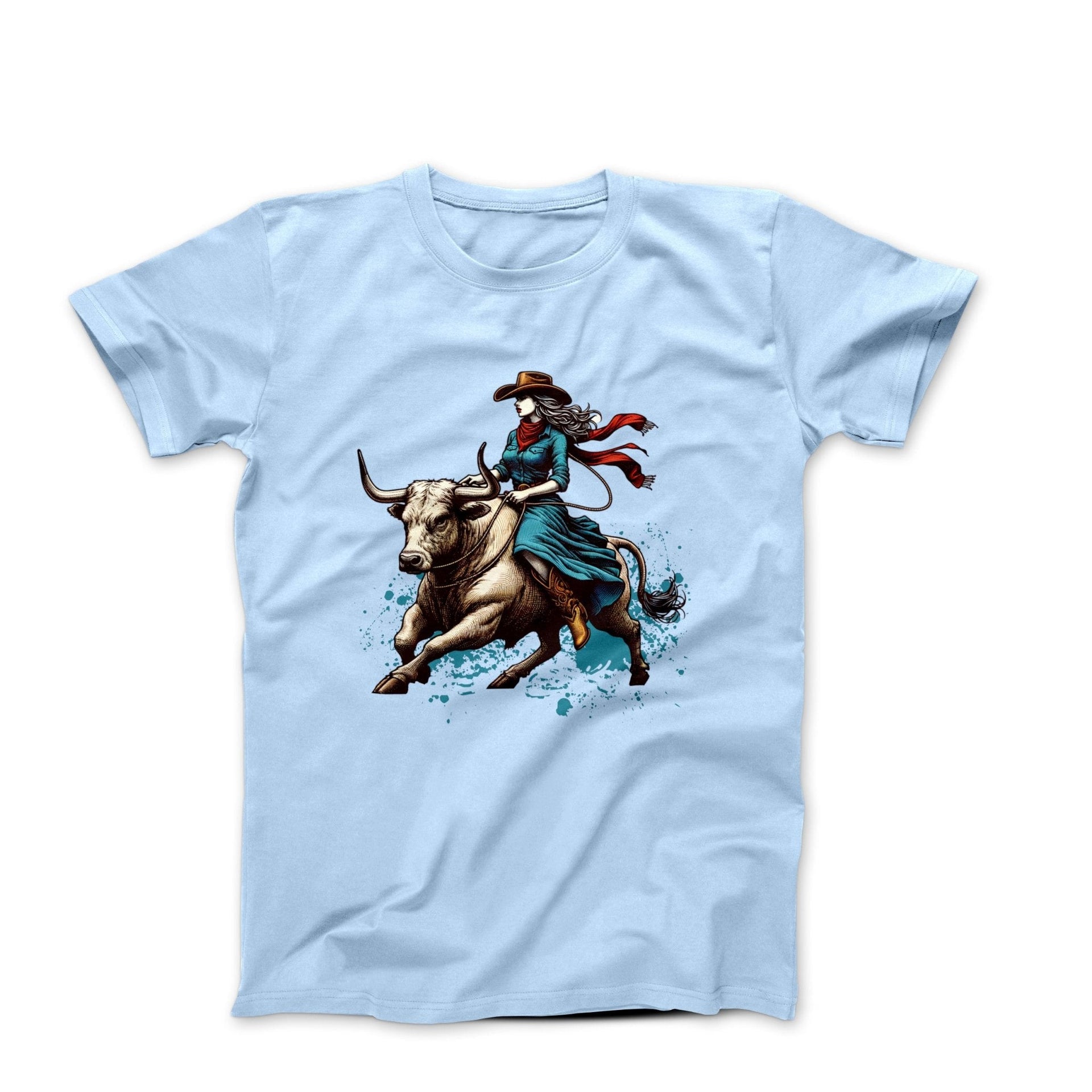 Cowgirl Pride Illustration T-shirt - Americana & Patriotic - Harvey Ltd