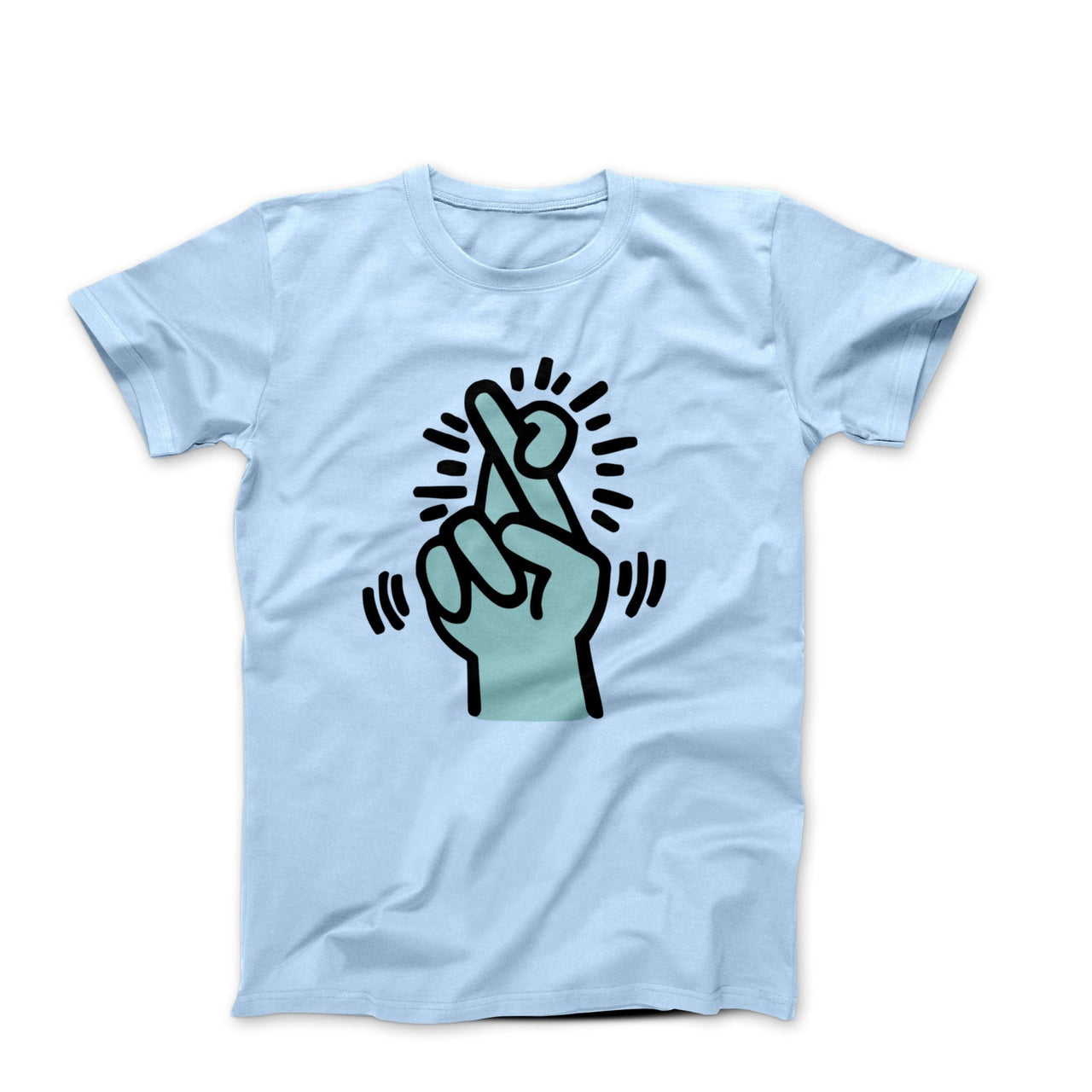 Crossed Fingers Pop Art T-shirt - Street, Pop & Media Art - Harvey Ltd