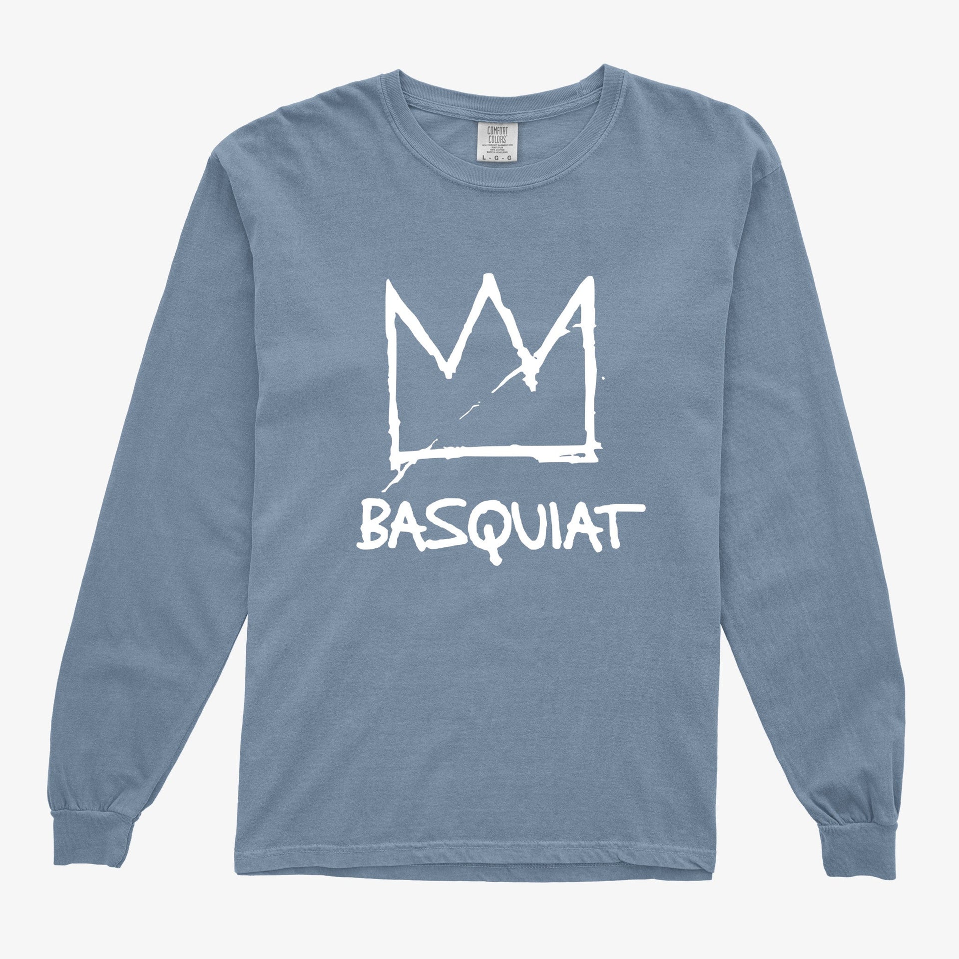Crown With Name Garment - Dyed Long Sleeve Tee - Street, Pop & Media Art - Harvey Ltd