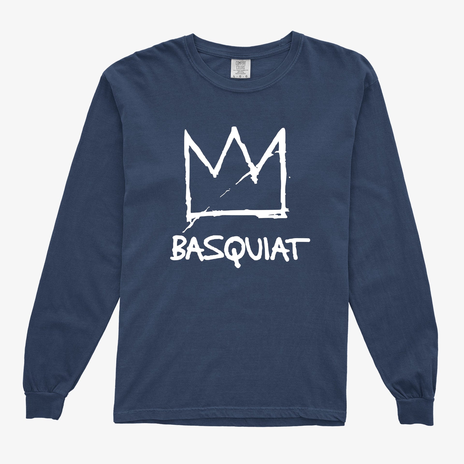 Crown With Name Garment - Dyed Long Sleeve Tee - Street, Pop & Media Art - Harvey Ltd