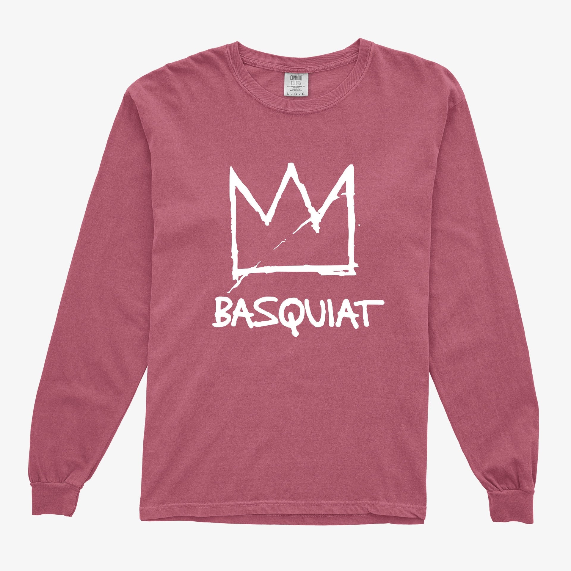 Crown With Name Garment - Dyed Long Sleeve Tee - Street, Pop & Media Art - Harvey Ltd