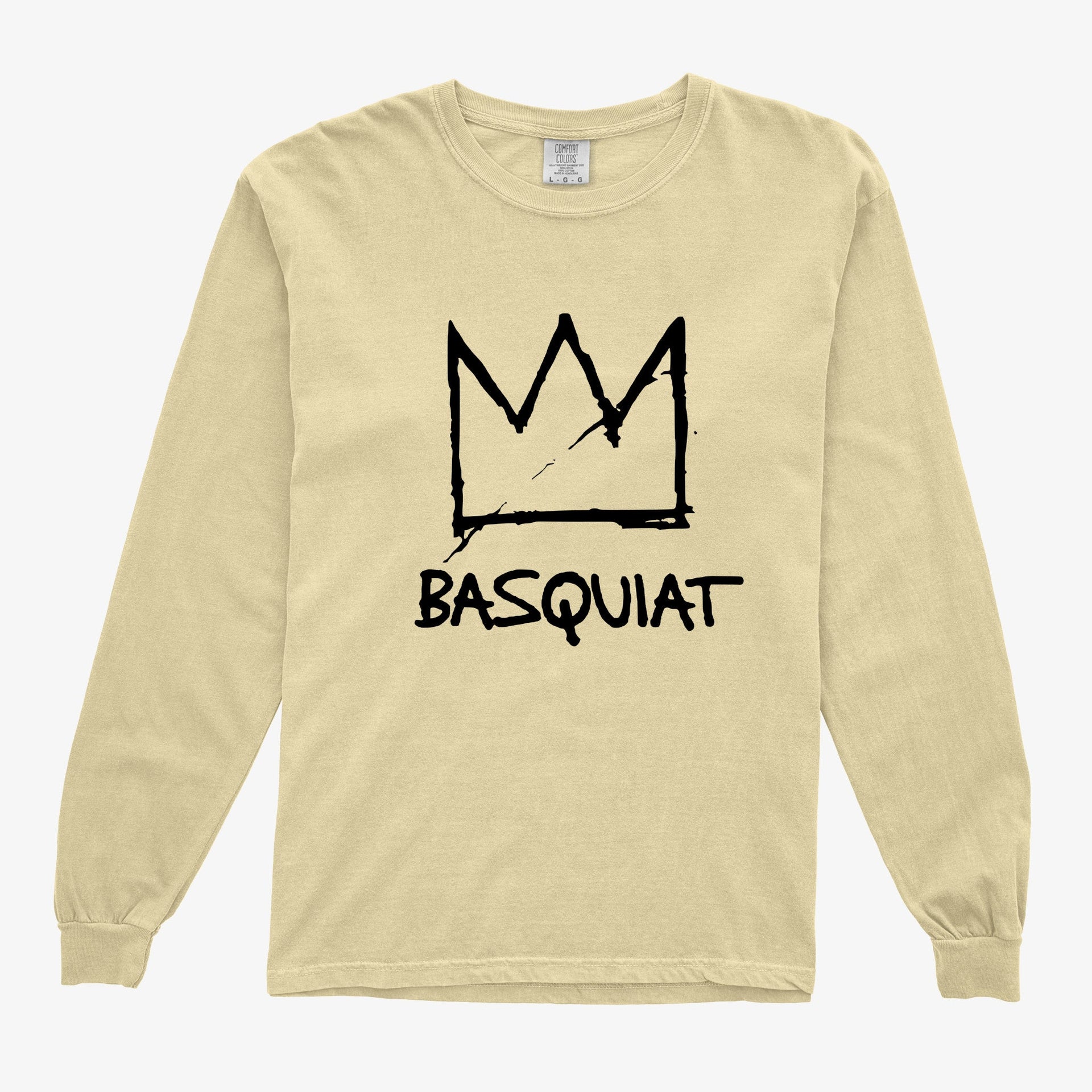 Crown With Name Garment - Dyed Long Sleeve Tee - Street, Pop & Media Art - Harvey Ltd