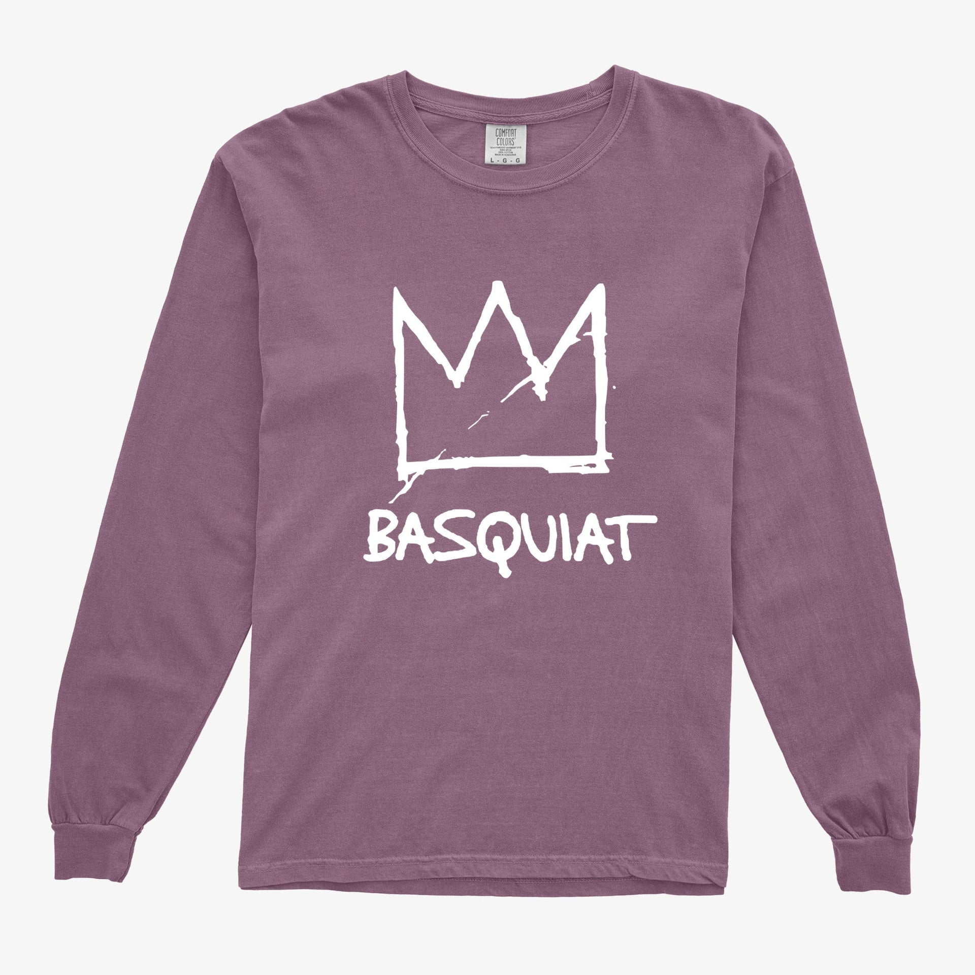 Crown With Name Garment - Dyed Long Sleeve Tee - Street, Pop & Media Art - Harvey Ltd