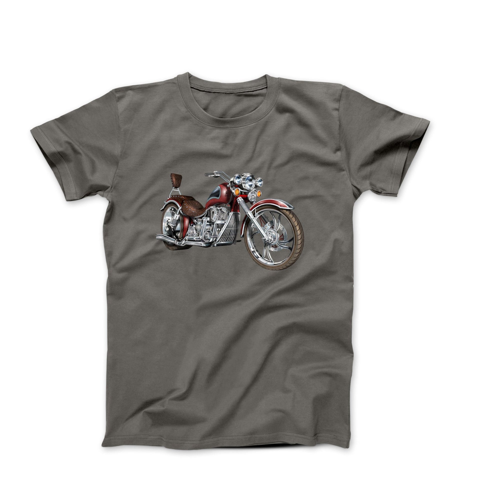 Custom Vintage Chopper Motorcycle T-shirt - Cars, Trucks & Cycles - Harvey Ltd