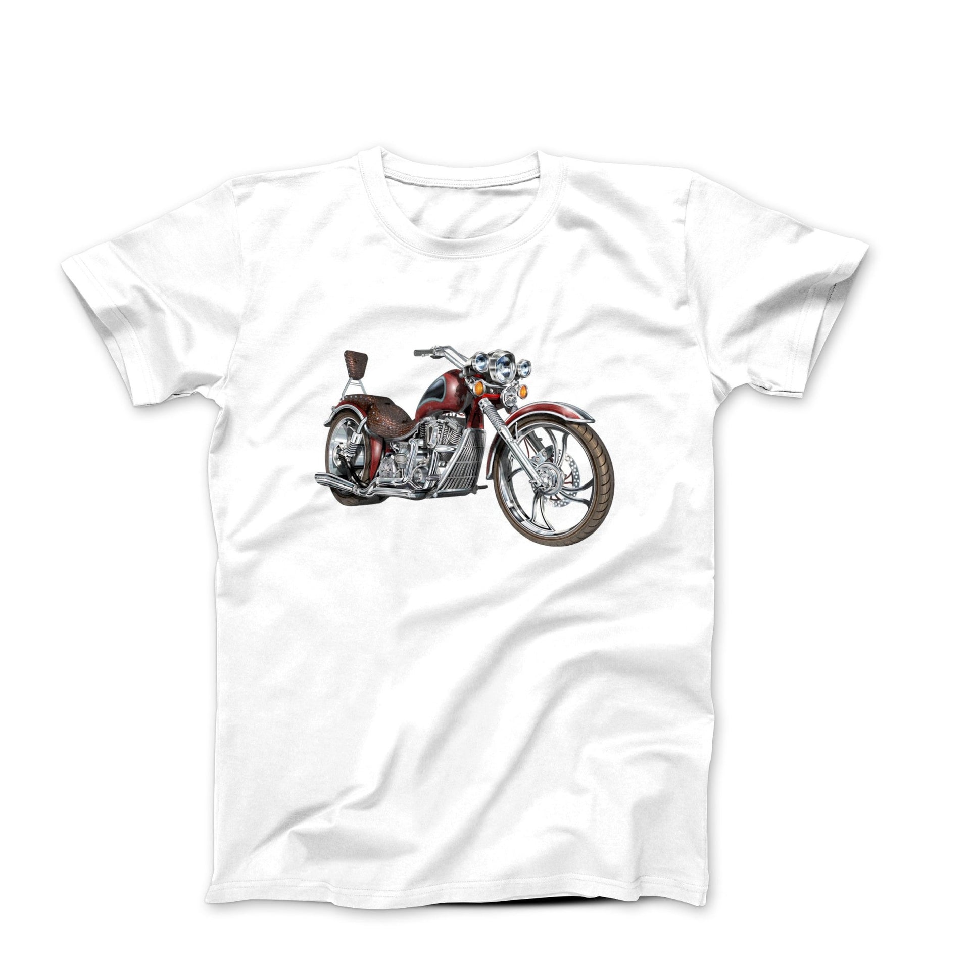 Custom Vintage Chopper Motorcycle T-shirt - Cars, Trucks & Cycles - Harvey Ltd