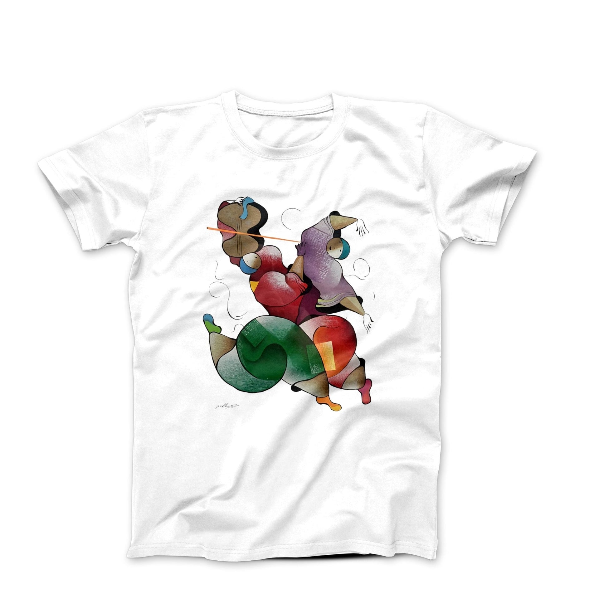 D. Schluss Violin Dancer (1980) Artwork T - shirt - Clothing - Harvey Ltd