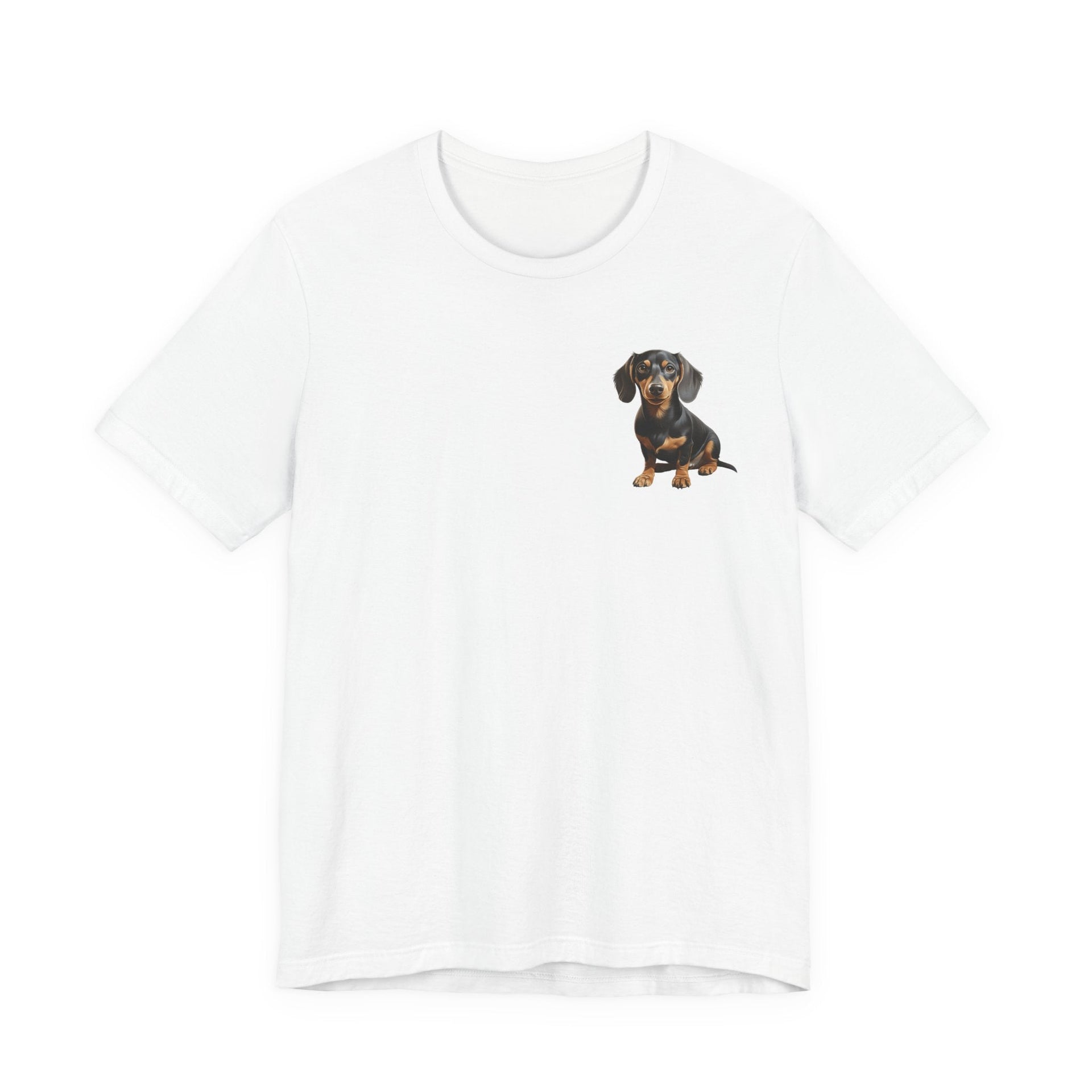 Dachshund Illustration Front & Back Printed T-shirt - Pets & Animals - Harvey Ltd