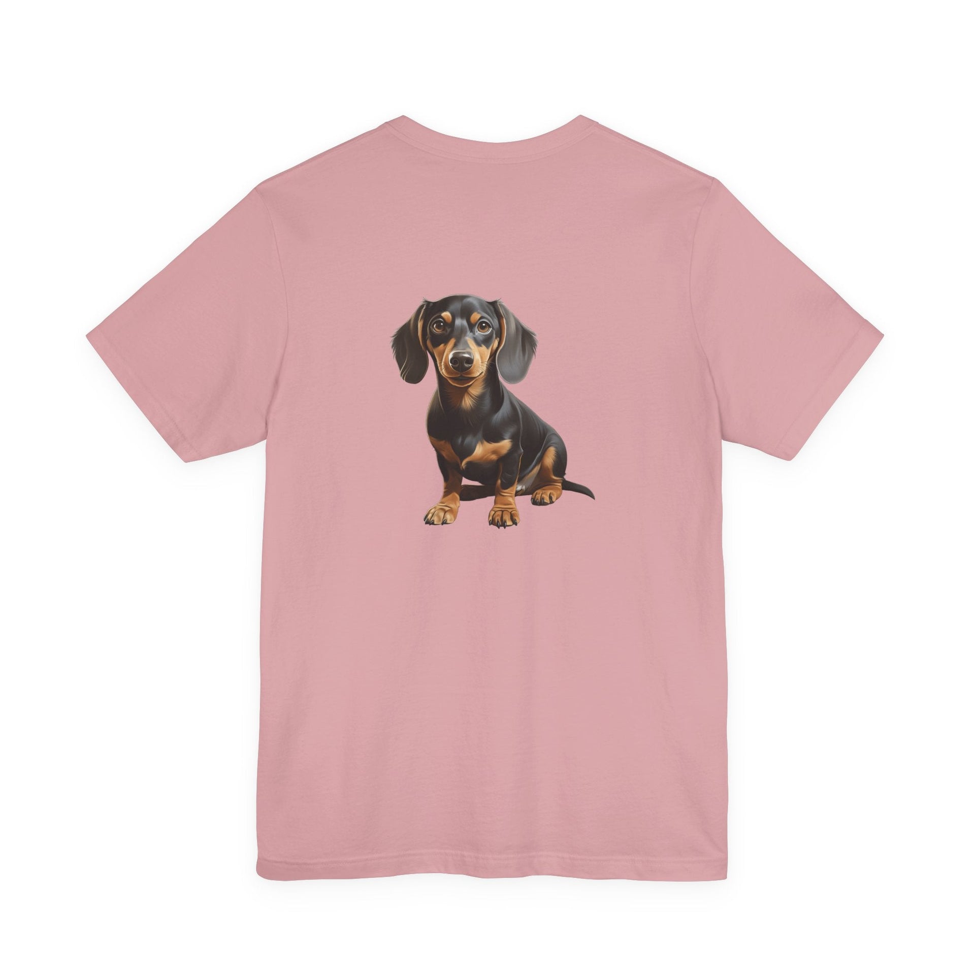 Dachshund Illustration Front & Back Printed T-shirt - Pets & Animals - Harvey Ltd