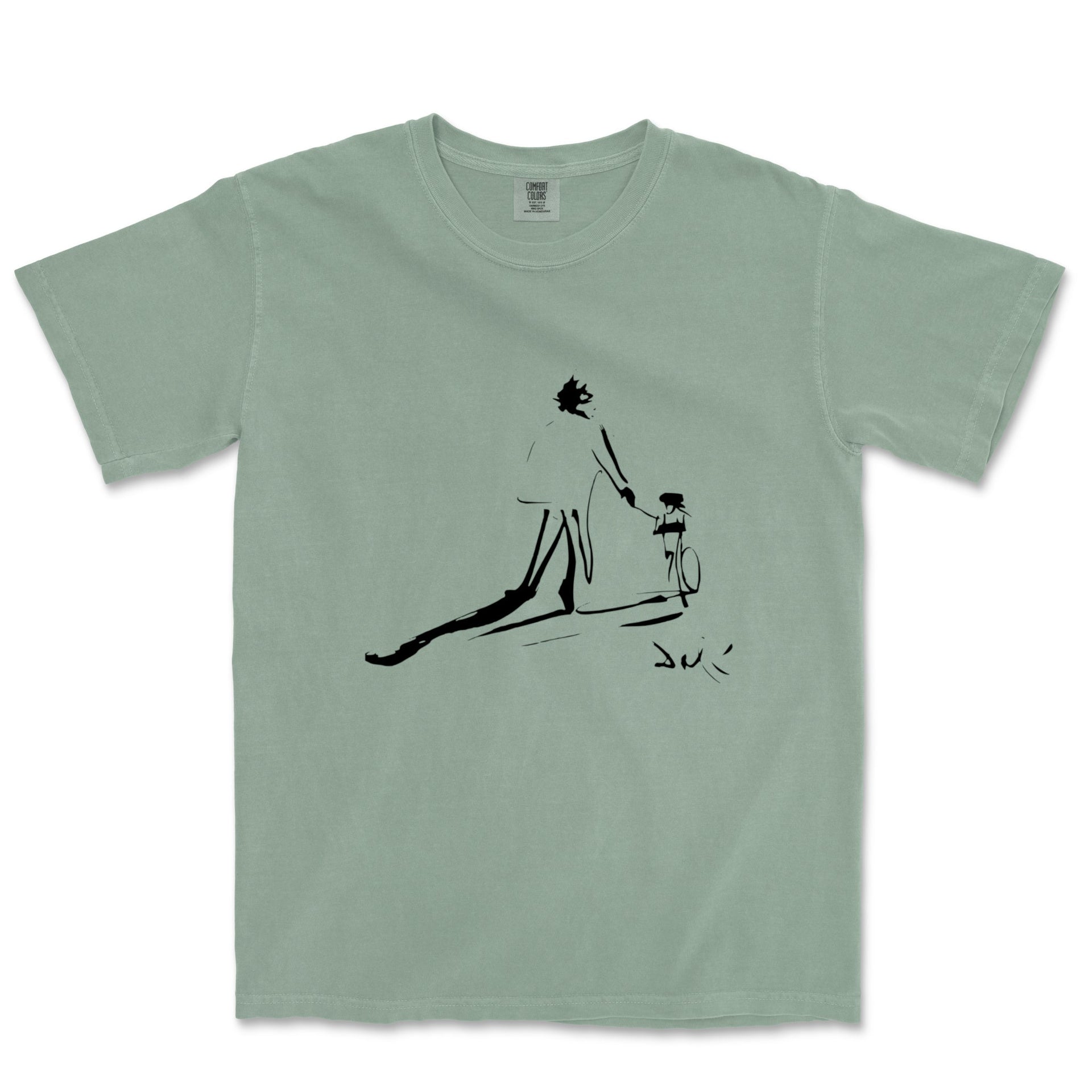 Dali Childhood with Father Garment - Dyed T-Shirt - Greatest Artists - Harvey Ltd