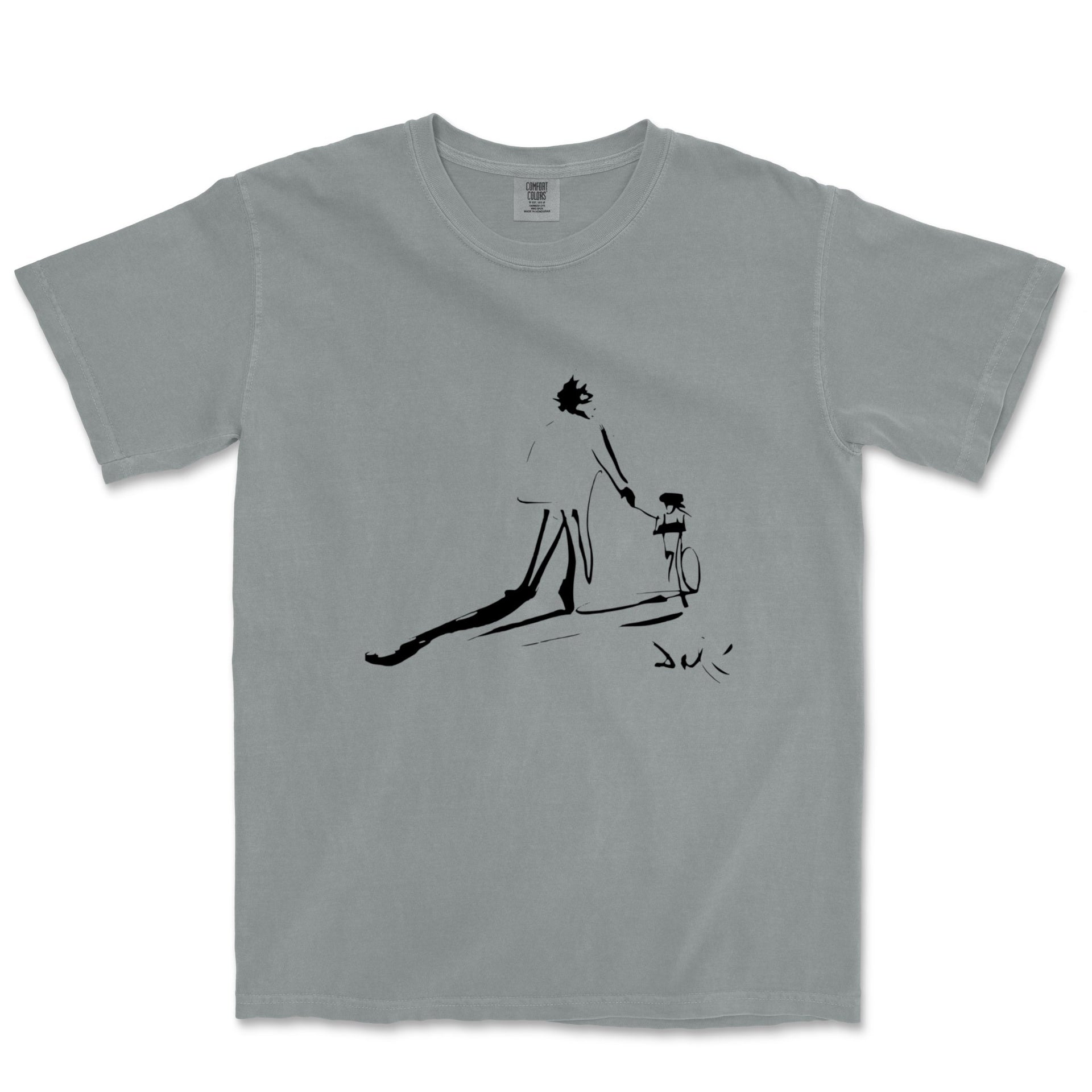 Dali Childhood with Father Garment - Dyed T-Shirt - Greatest Artists - Harvey Ltd