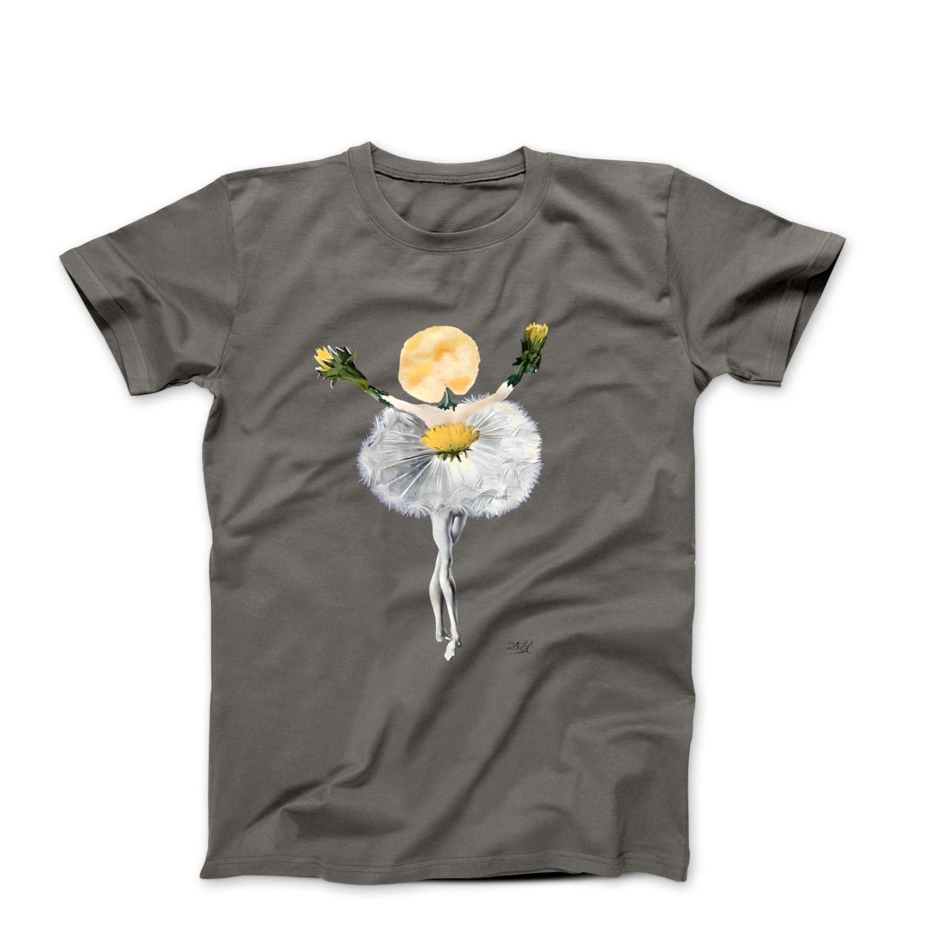 Dali Dance of the Dandelion (1944) Artwork T-shirt - Greatest Artists - Harvey Ltd