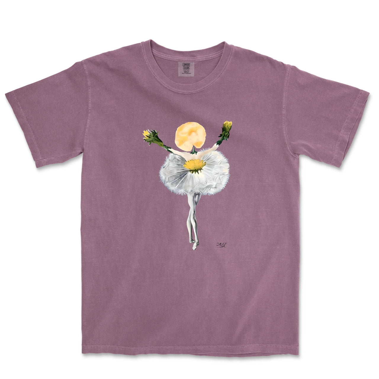 Dali Dance of the Dandelion Garment - Dyed T-shirt - Greatest Artists - Harvey Ltd