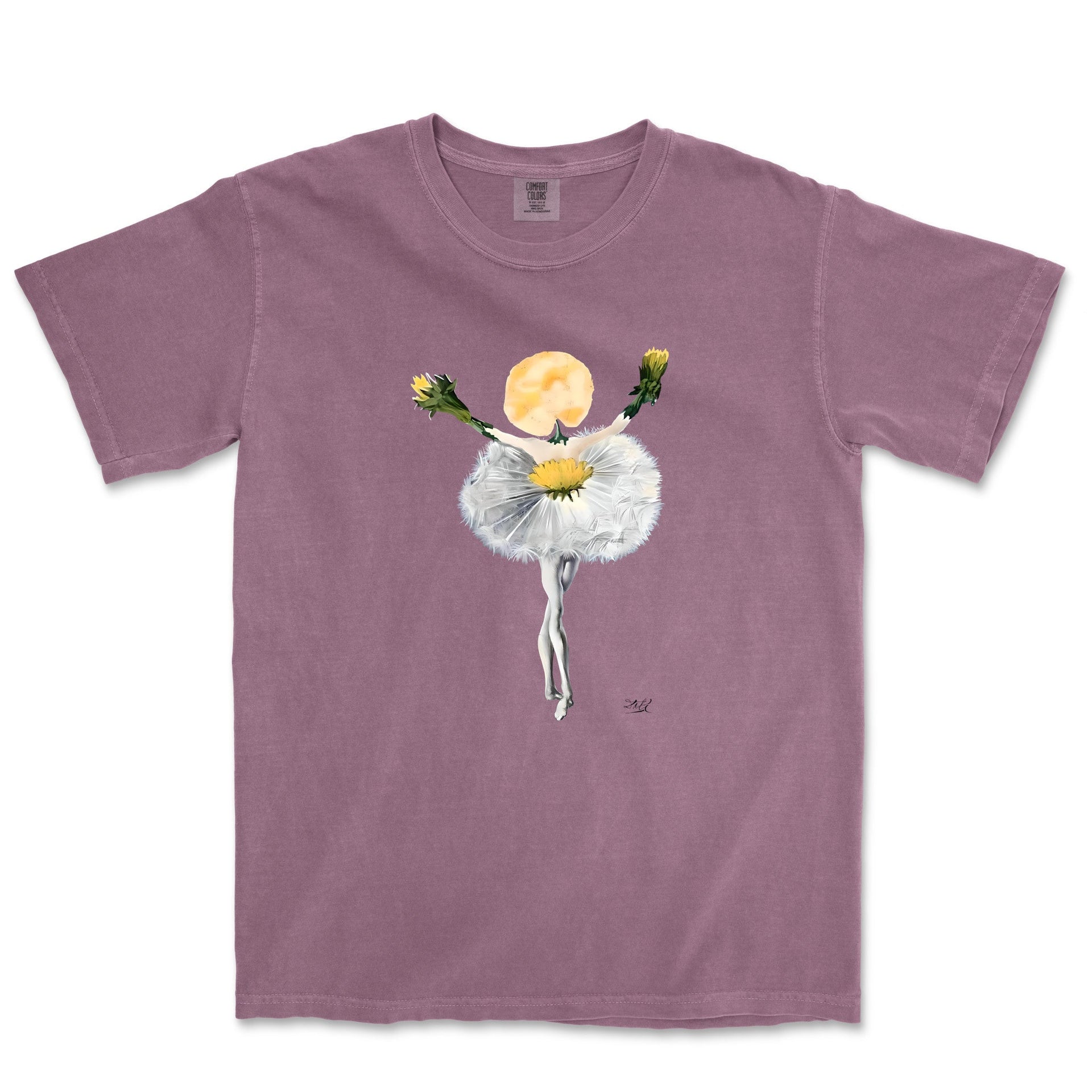 Dali Dance of the Dandelion Garment - Dyed T-shirt - Greatest Artists - Harvey Ltd