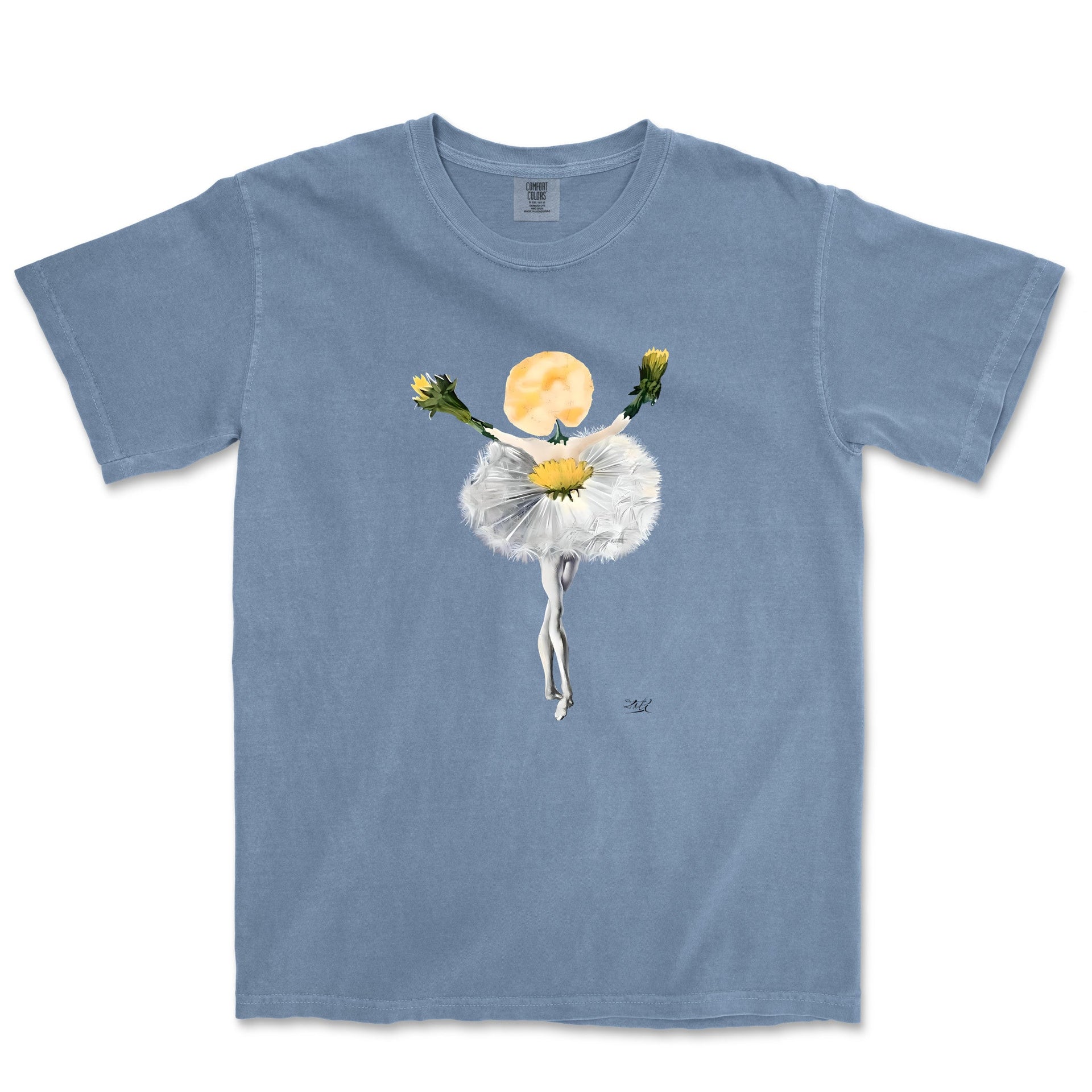 Dali Dance of the Dandelion Garment - Dyed T-shirt - Greatest Artists - Harvey Ltd