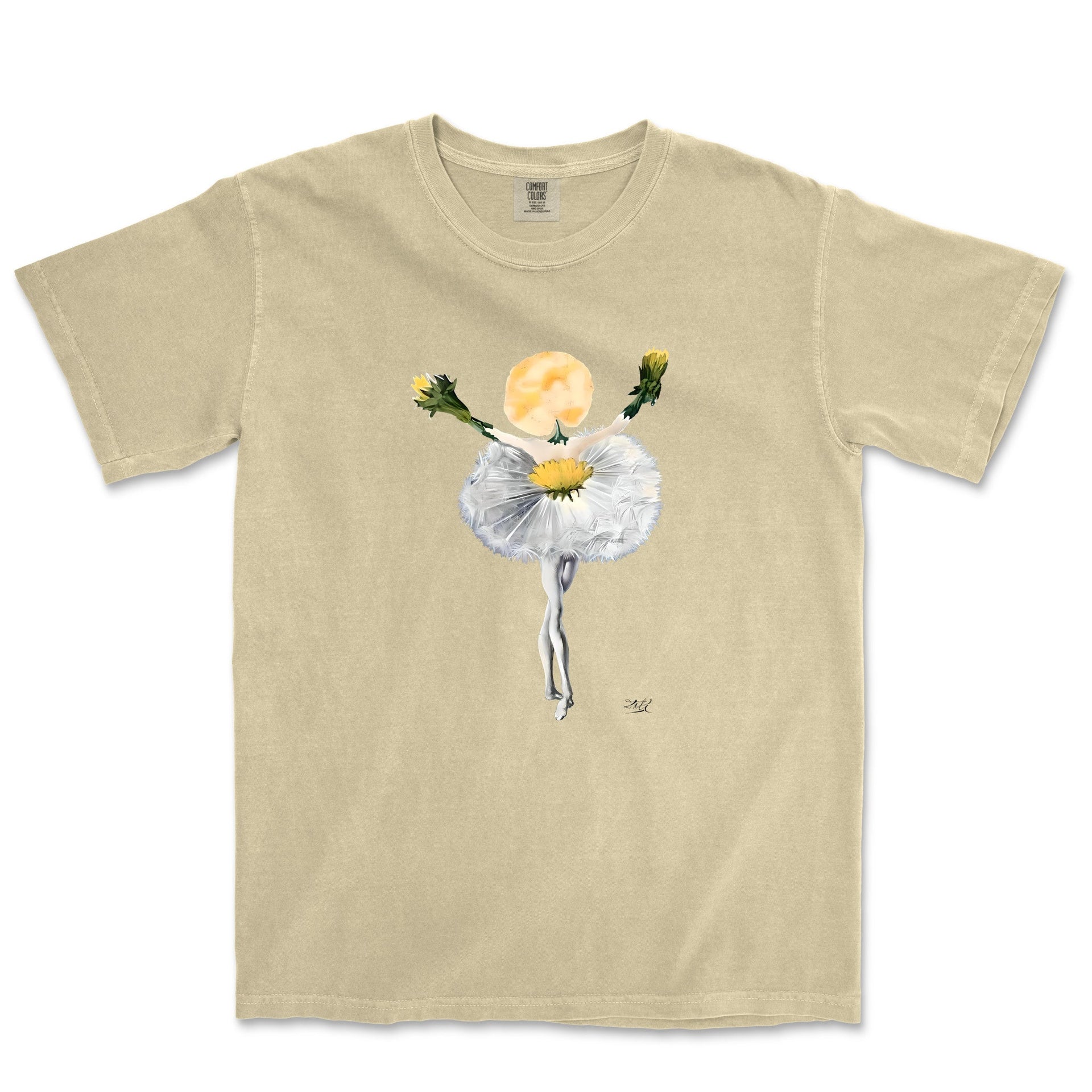 Dali Dance of the Dandelion Garment - Dyed T-shirt - Greatest Artists - Harvey Ltd