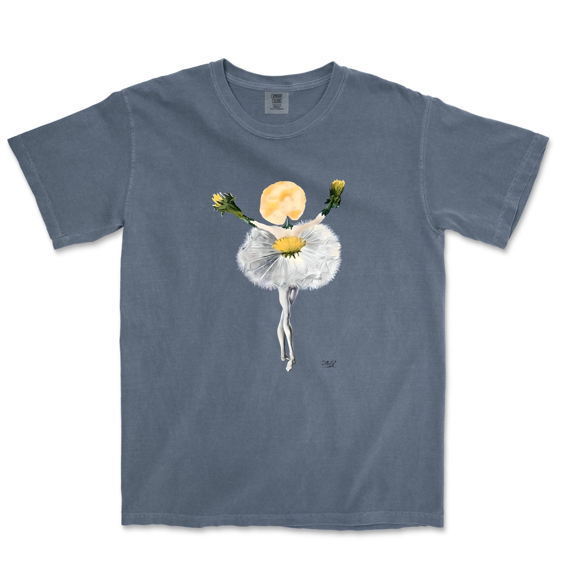 Dali Dance of the Dandelion Garment - Dyed T-shirt - Greatest Artists - Harvey Ltd