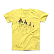 Dali Giraffe Elephants (1954) Artwork T-shirt - Greatest Artists - Harvey Ltd