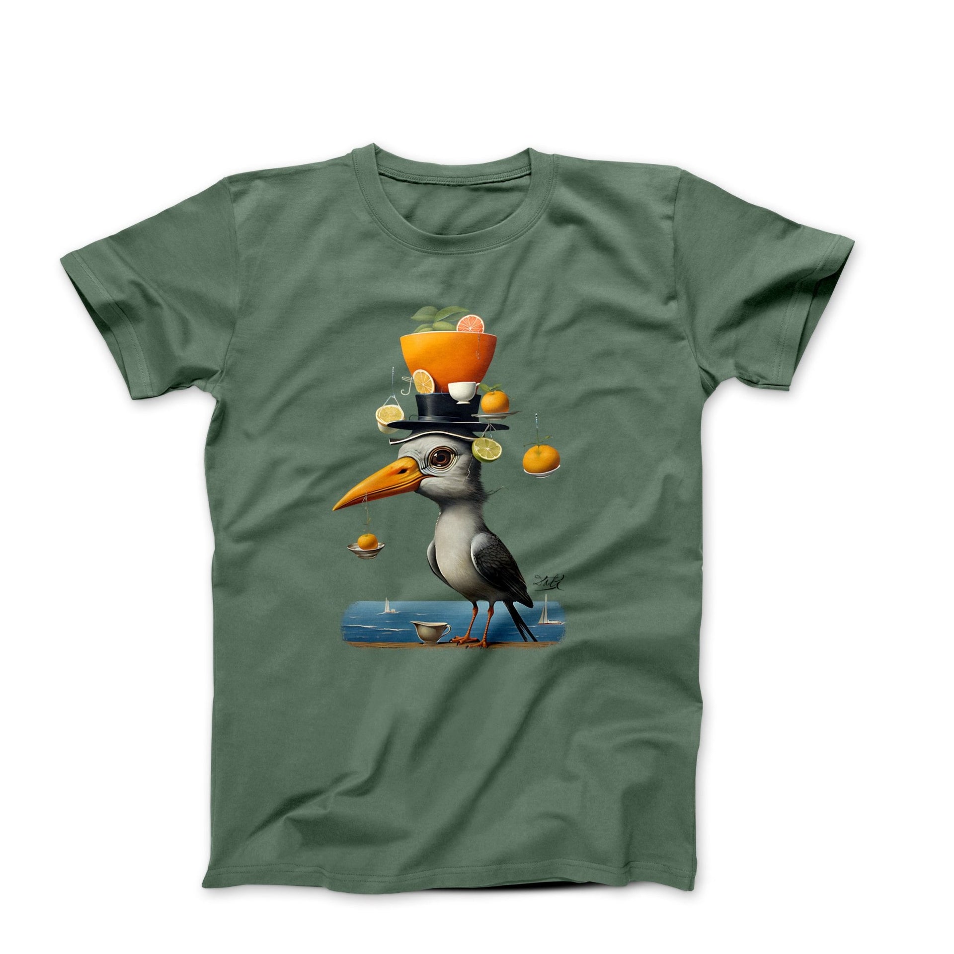 Dali Just a Bird Artwork T-shirt - Greatest Artists - Harvey Ltd