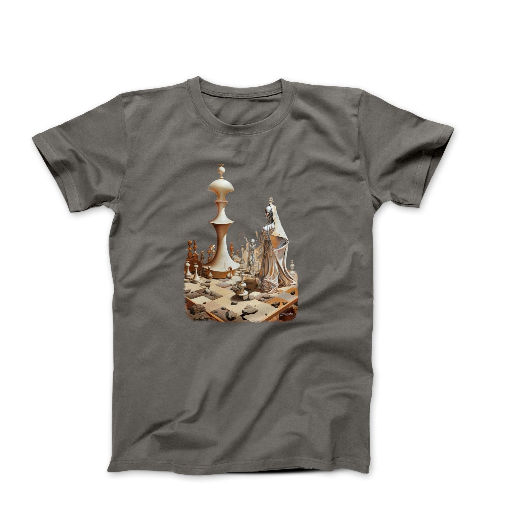 Dali Life Is A Game of Chess Artwork T-shirt - Greatest Artists - Harvey Ltd