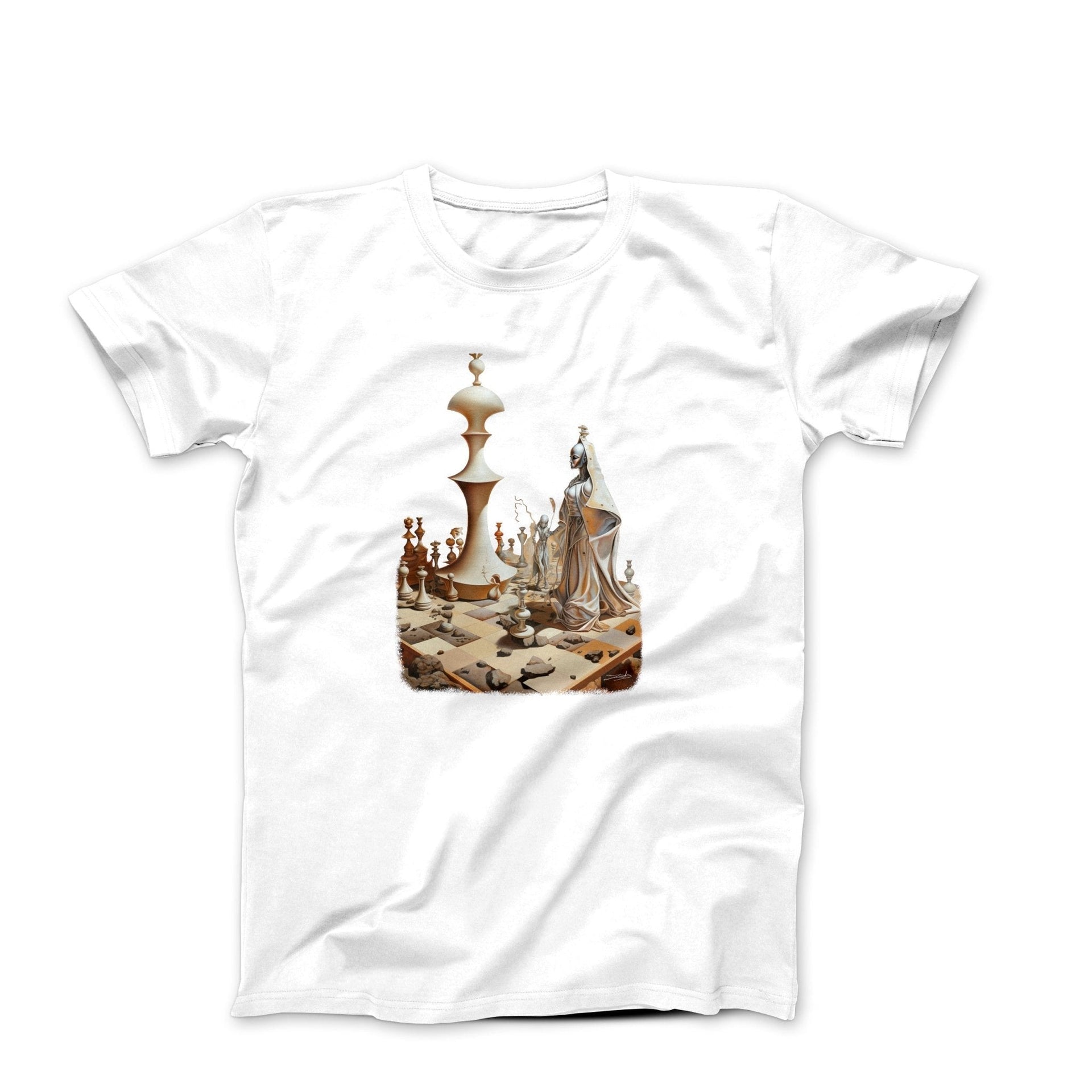 Dali Life Is A Game of Chess Artwork T-shirt - Greatest Artists - Harvey Ltd