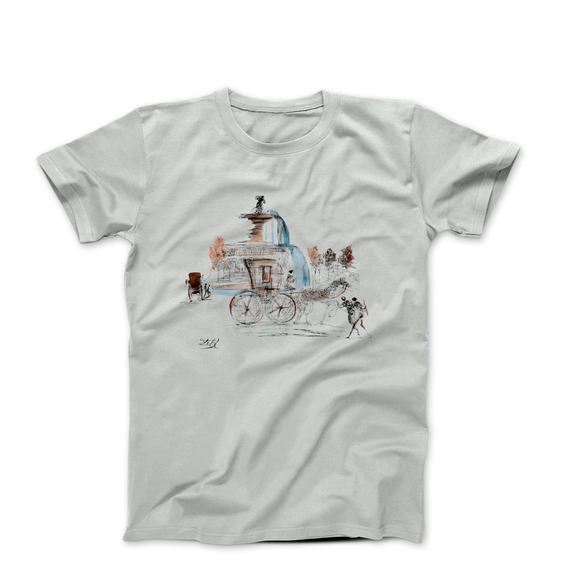 Dali New York City Plaza Artwork T-shirt - Greatest Artists - Harvey Ltd