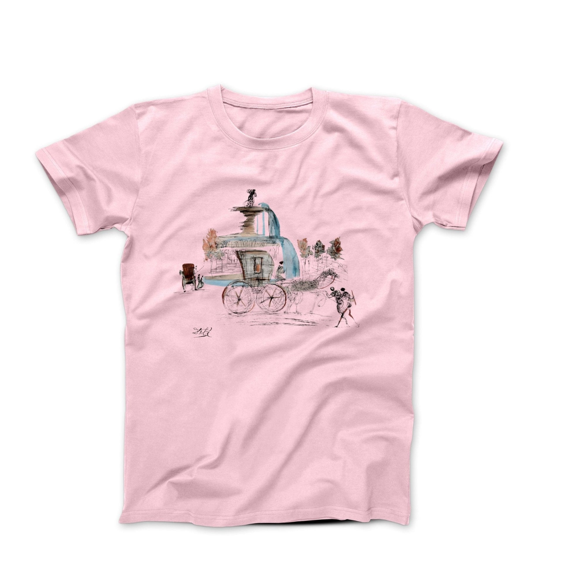 Dali New York City Plaza Artwork T-shirt - Greatest Artists - Harvey Ltd