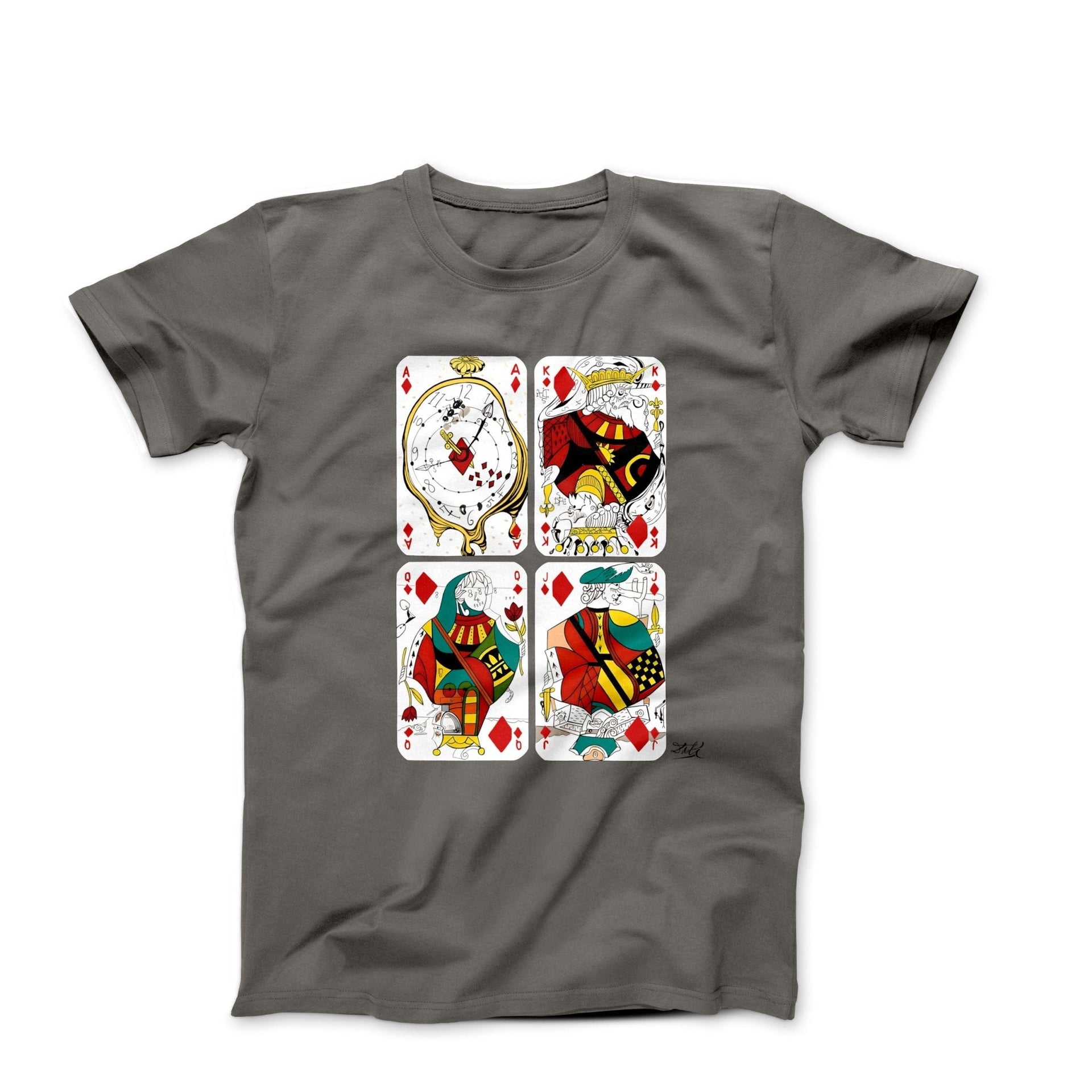 Dali Playing Cards Artwork T-shirt - Greatest Artists - Harvey Ltd