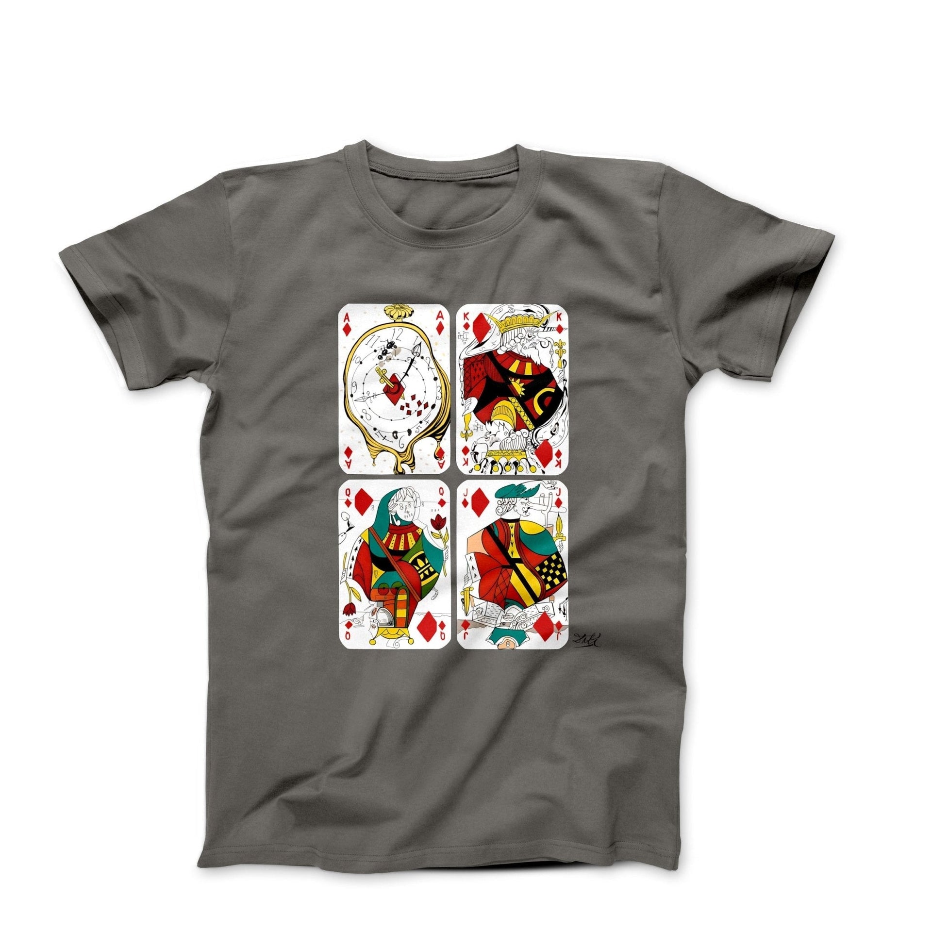 Dali Playing Cards Artwork T-shirt - Greatest Artists - Harvey Ltd