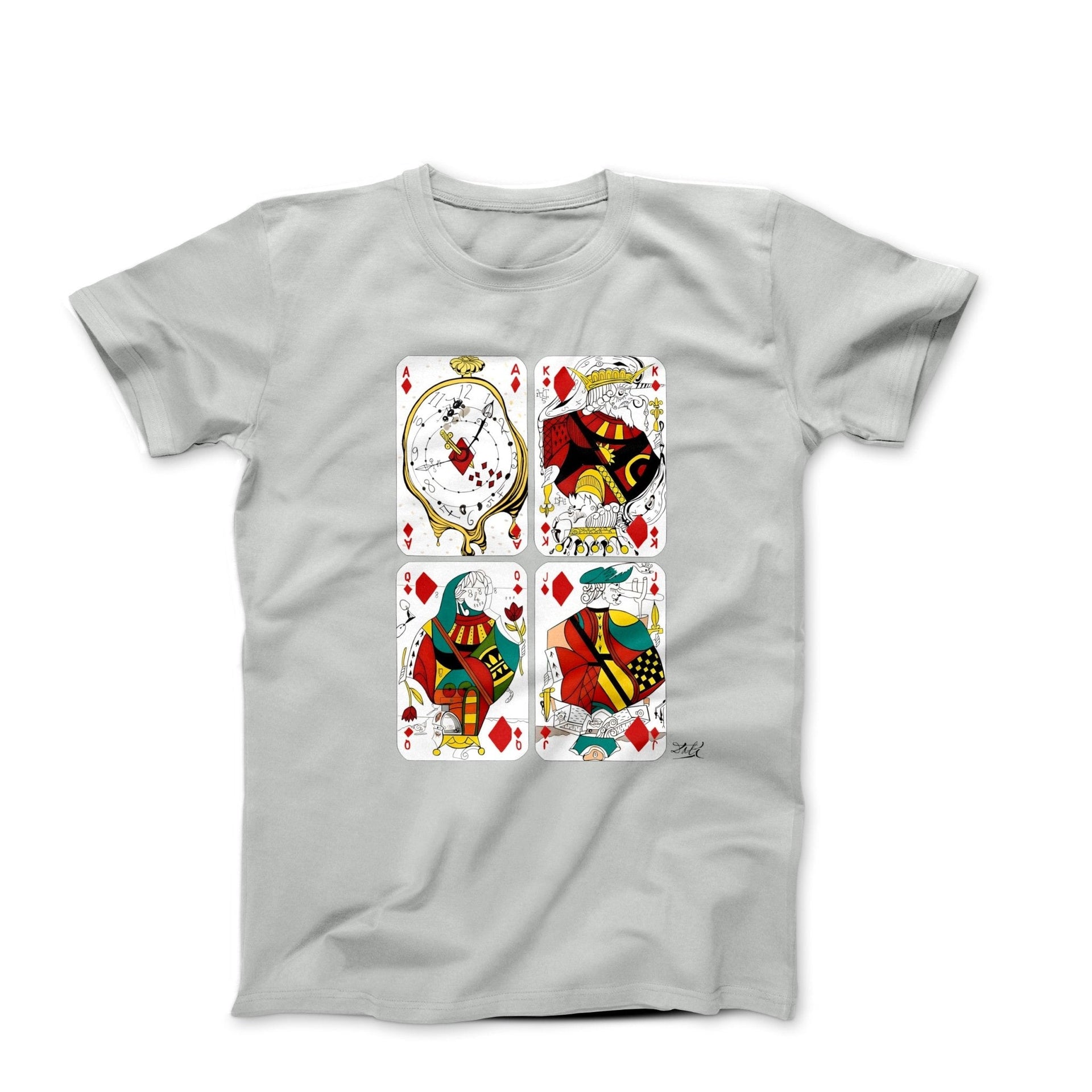 Dali Playing Cards Artwork T-shirt - Greatest Artists - Harvey Ltd