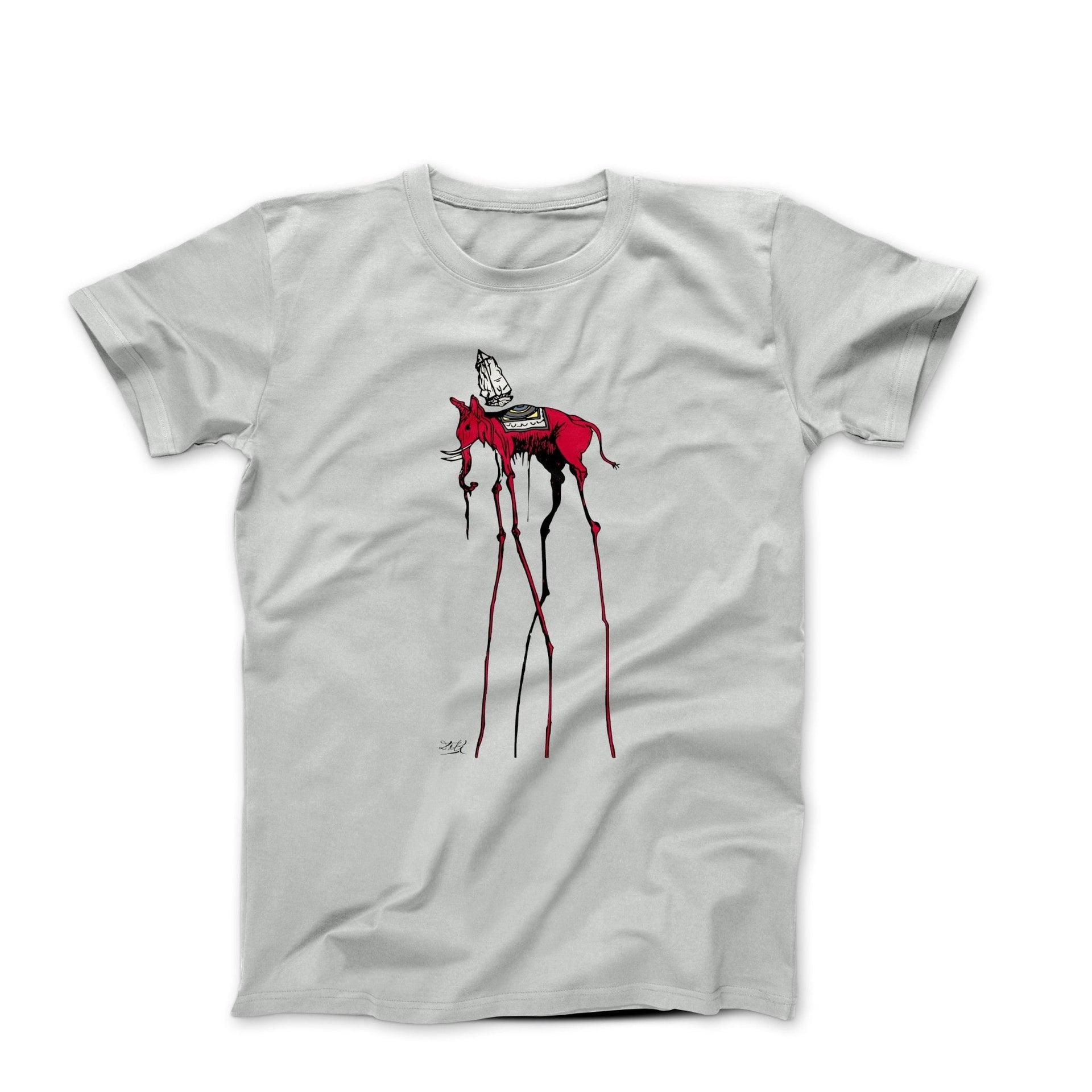 Dali Red Elephant (1949) Artwork T-shirt - Greatest Artists - Harvey Ltd