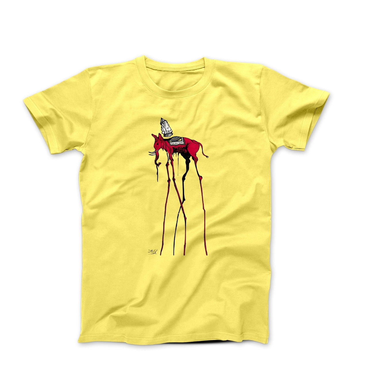 Dali Red Elephant (1949) Artwork T-shirt - Greatest Artists - Harvey Ltd