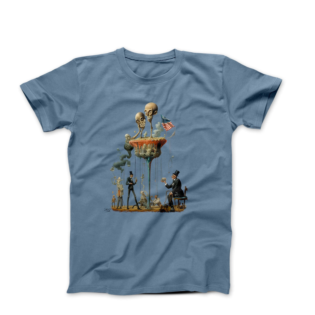 Dali The American Dream II (1969) Artwork T-shirt - Greatest Artists - Harvey Ltd